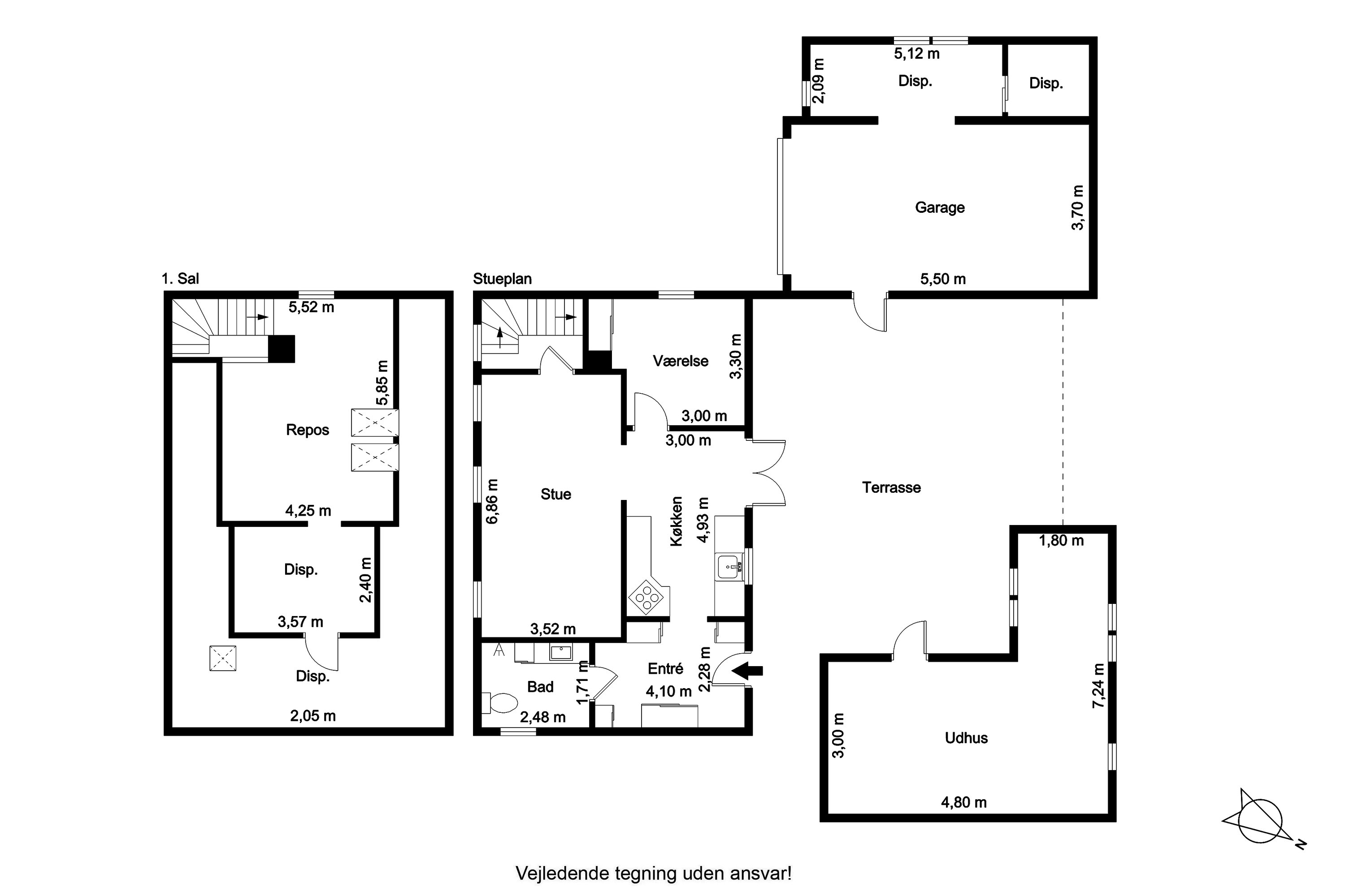 Plantegninger billede af Østergade 35, 9631 Gedsted