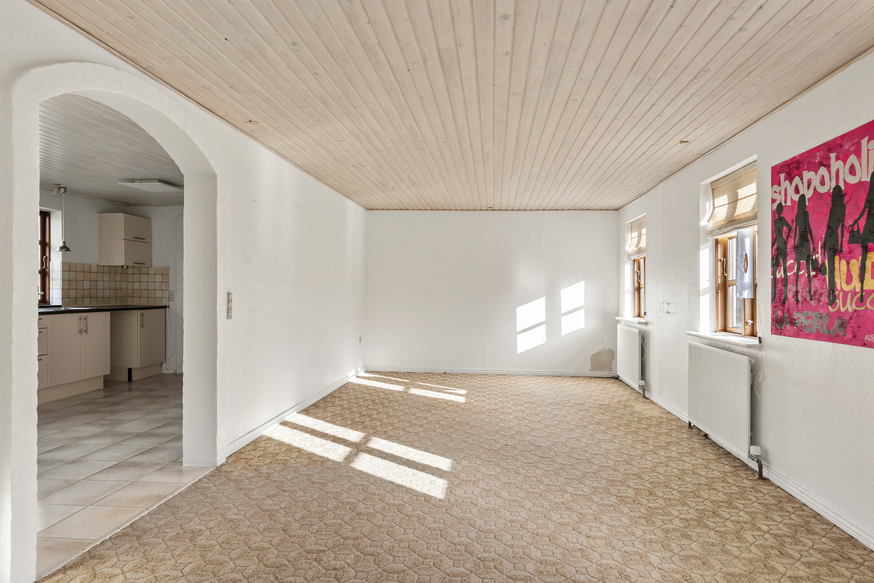 Fremhævet stue billede i fuldskærmstilstand. Billede af Østergade 35, 9631 Gedsted