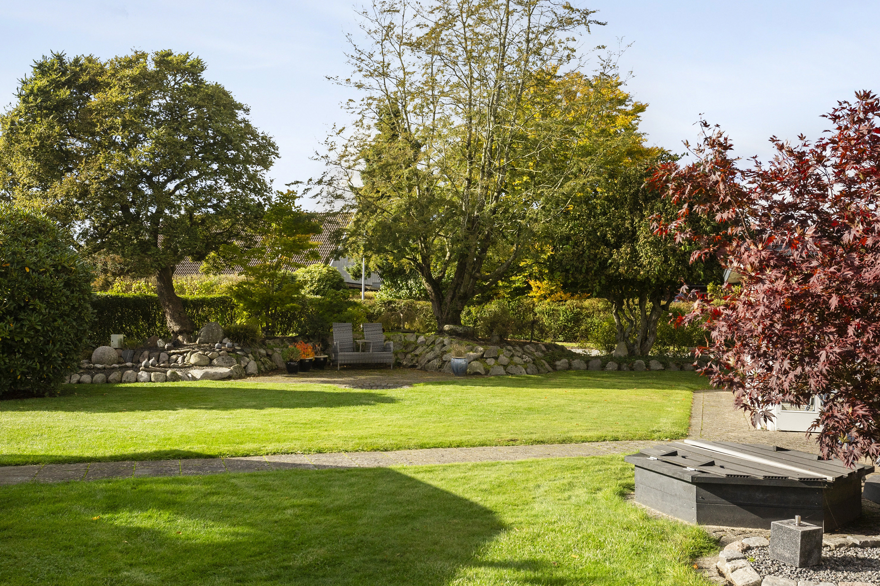 Fremhævet have billede i fuldskærmstilstand. Billede af Morbærvej 32, 6600 Vejen