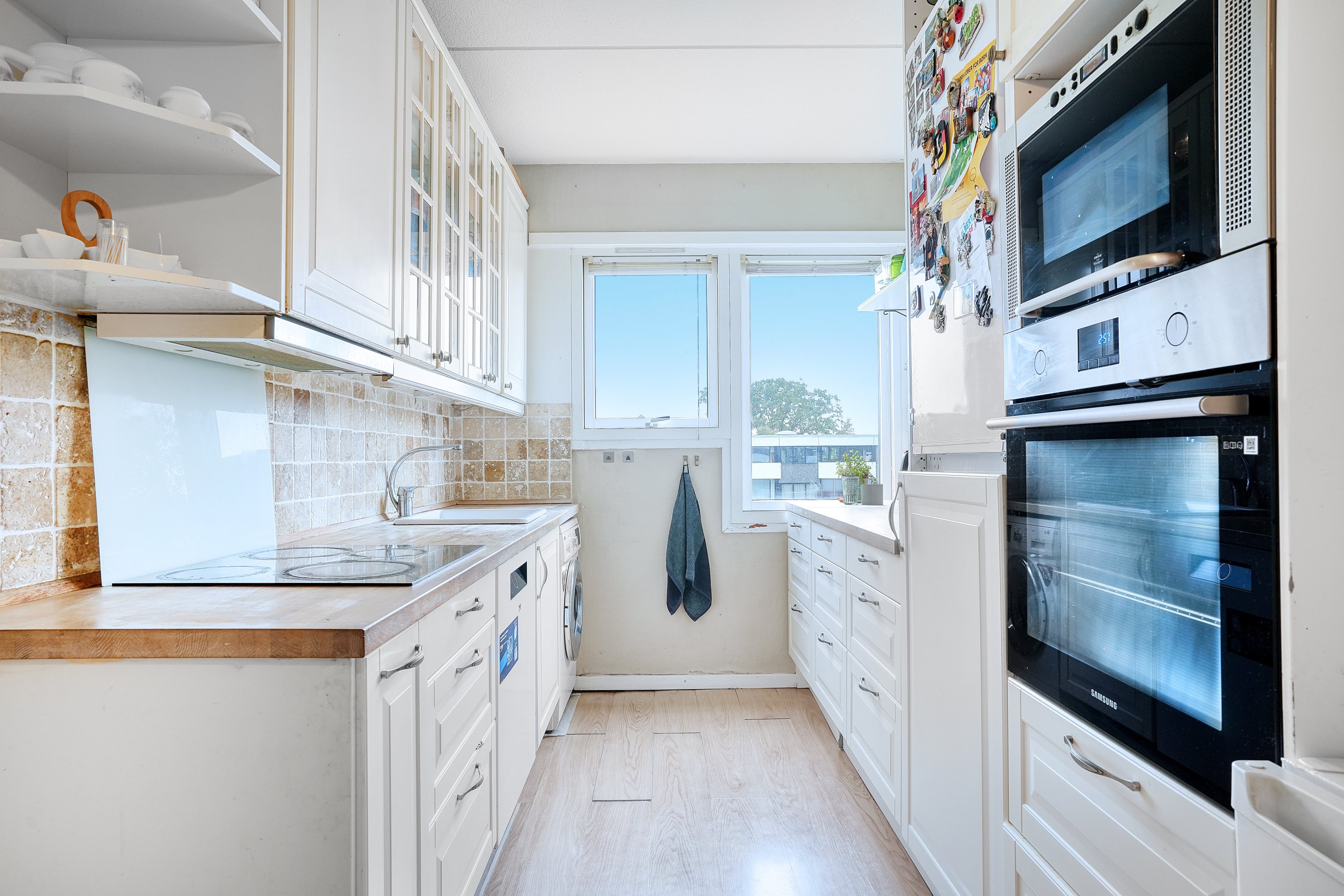 Fremhævet køkken billede i fuldskærmstilstand. Billede af Teglgårdsvej 621, 3. th., 3050 Humlebæk