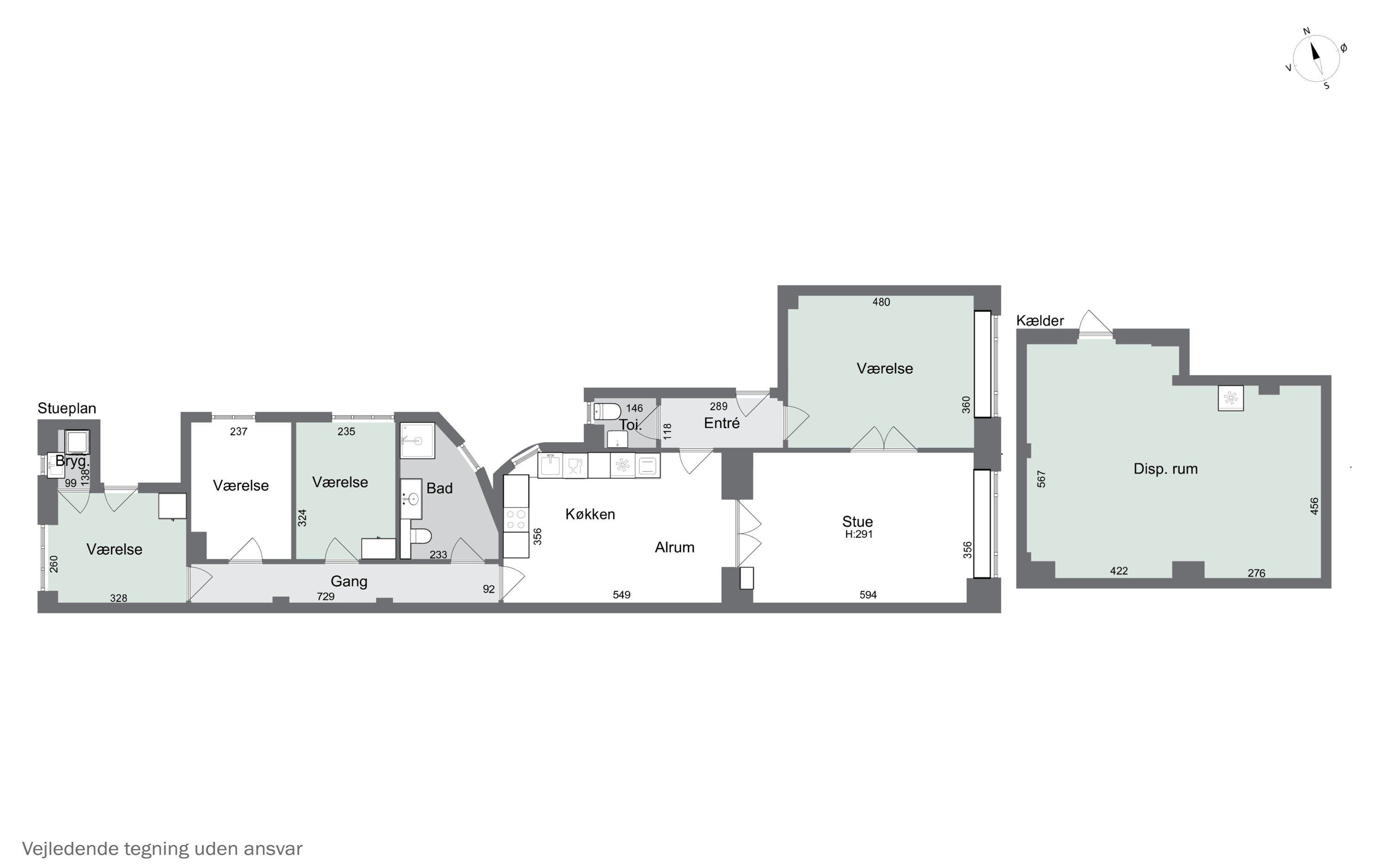 Plantegninger billede af H.C. Ørsteds Vej 31, st.. tv., 1879 Frederiksberg C