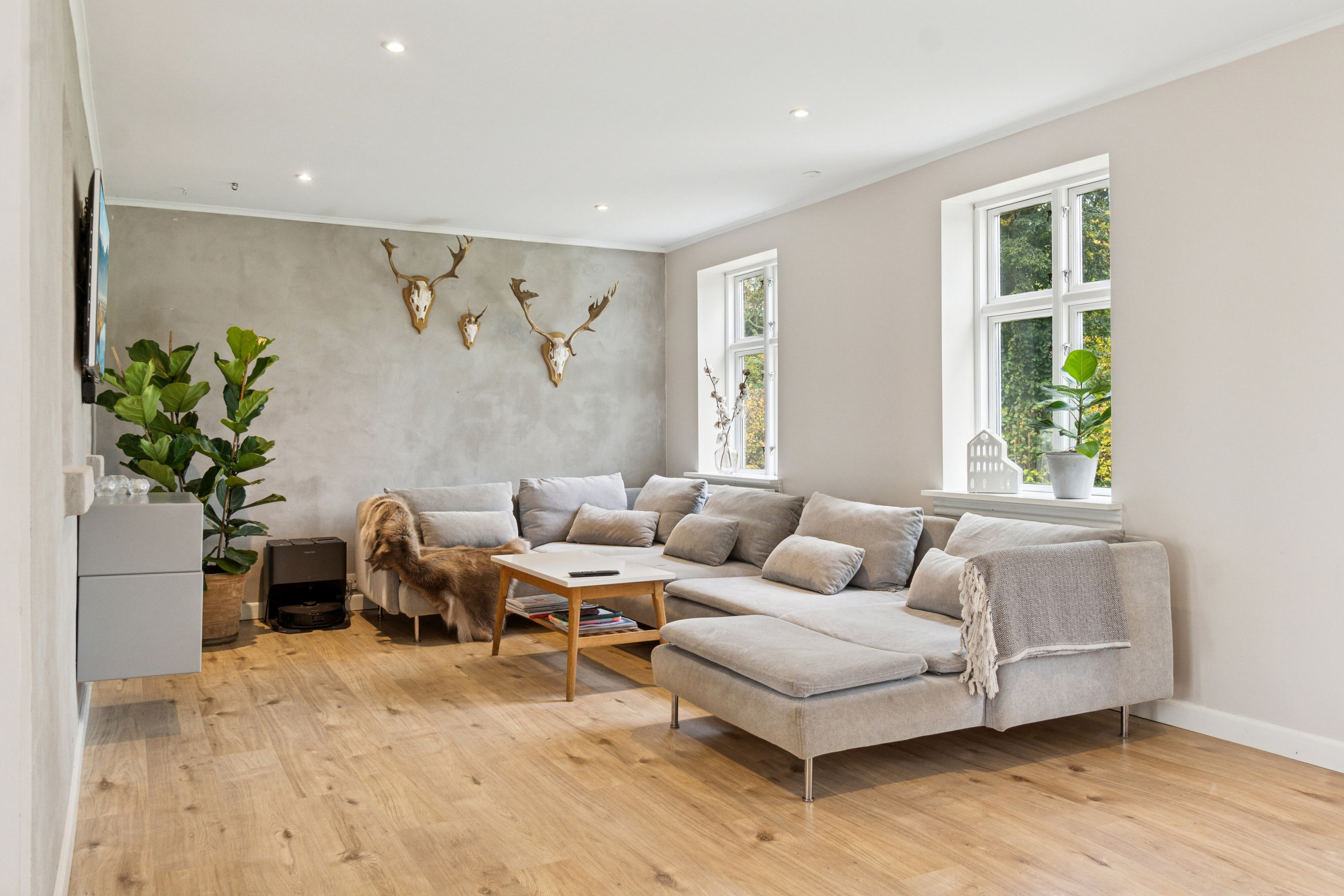 Fremhævet stue billede i fuldskærmstilstand. Billede af Møllevej 40, Tornemark, 4262 Sandved