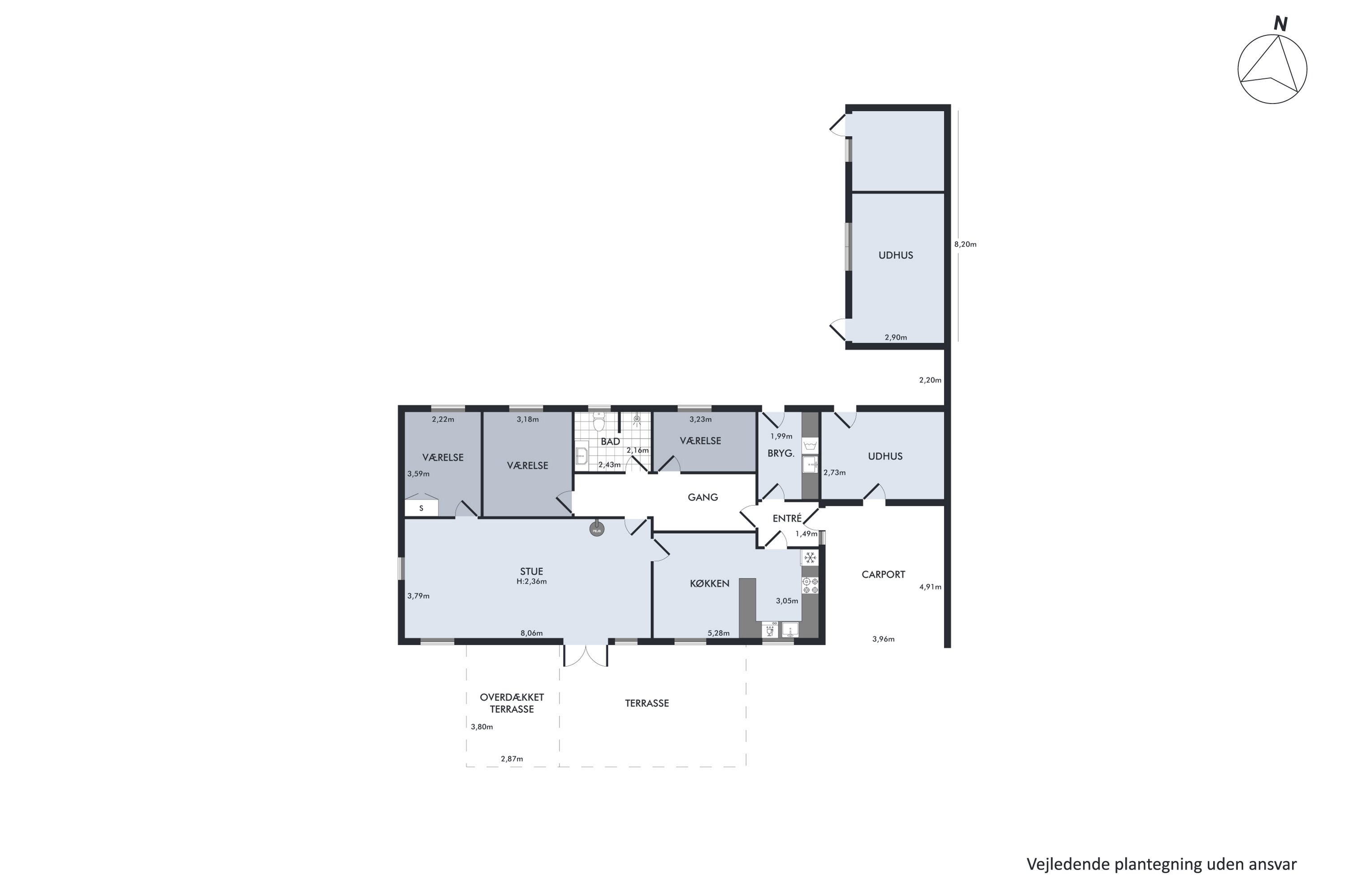 Plantegninger billede af Østre Fasanvej 28, 8410 Rønde