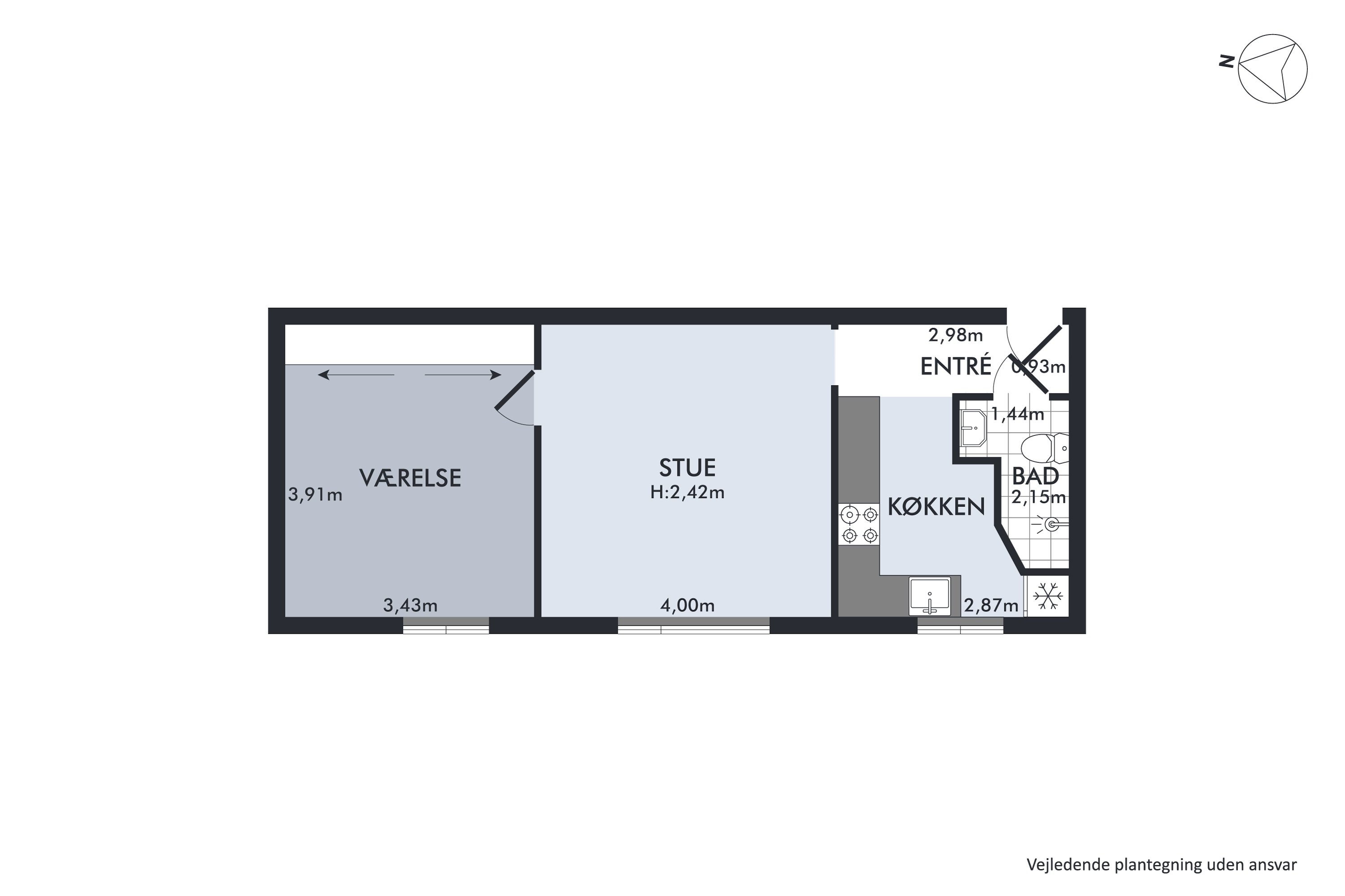 Plantegninger billede af Roskildevej 380, 1. 3., 2630 Taastrup