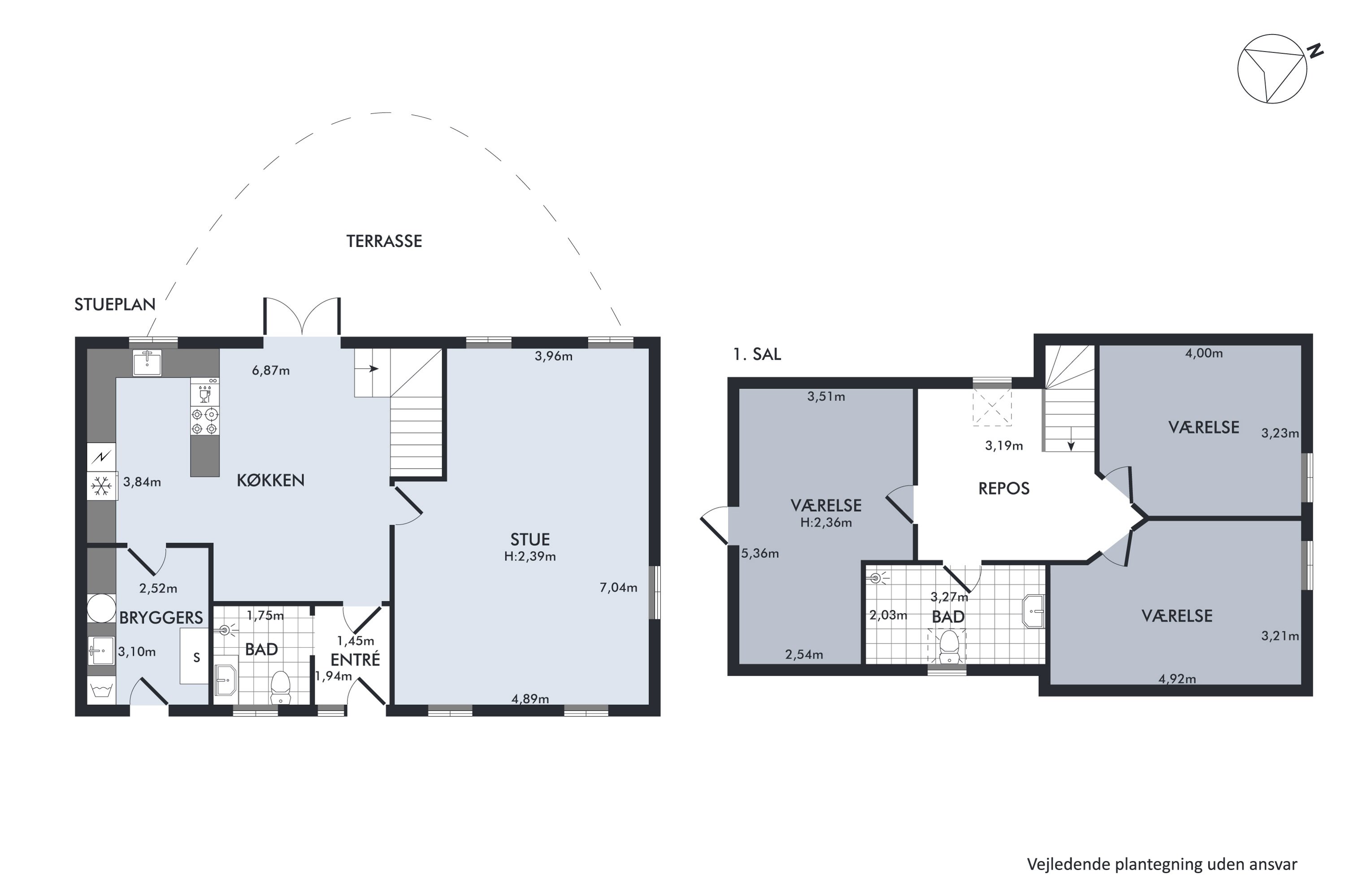 Plantegninger billede af Havhusevej 17, Egens, 8410 Rønde