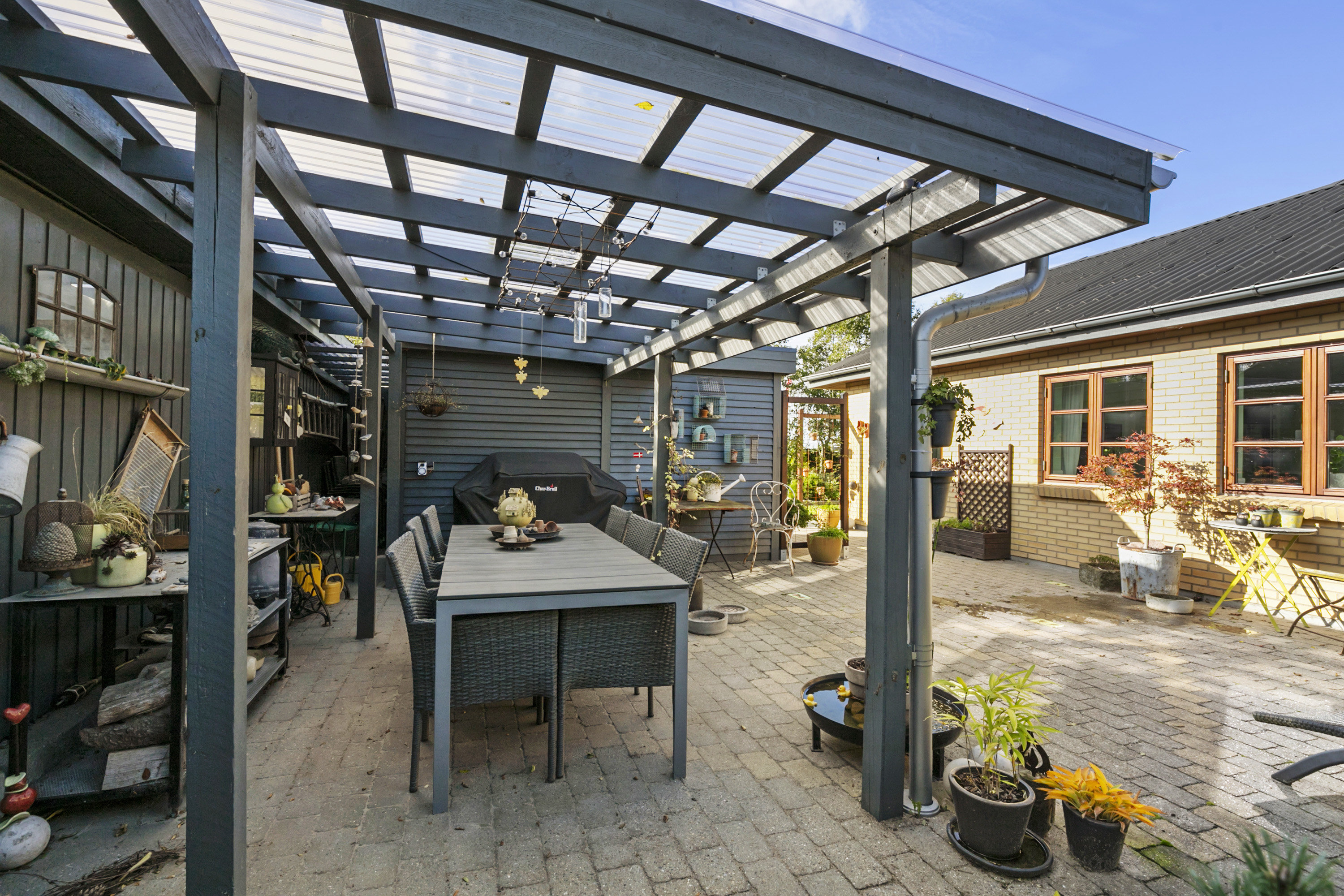 Fremhævet overdækket terrasse billede i fuldskærmstilstand. Billede af Keldgårdvej 28, 9600 Aars