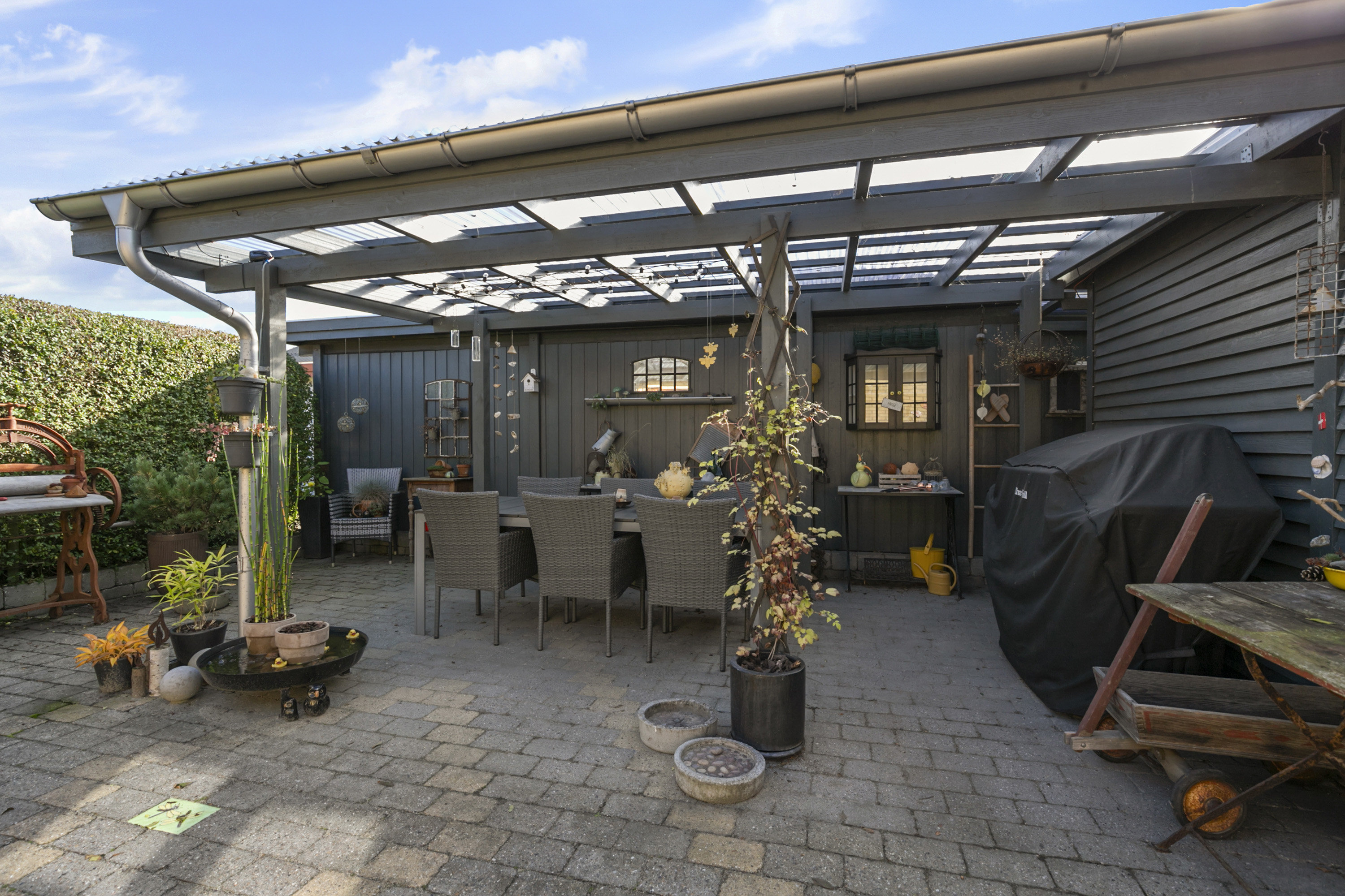 Fremhævet overdækket terrasse billede i fuldskærmstilstand. Billede af Keldgårdvej 28, 9600 Aars