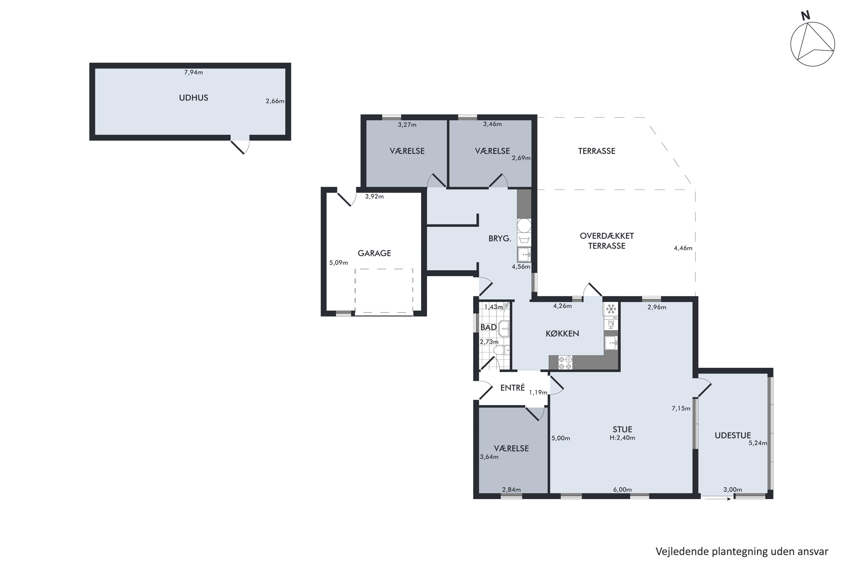 Plantegninger billede af Vestergade 36, 8444 Balle