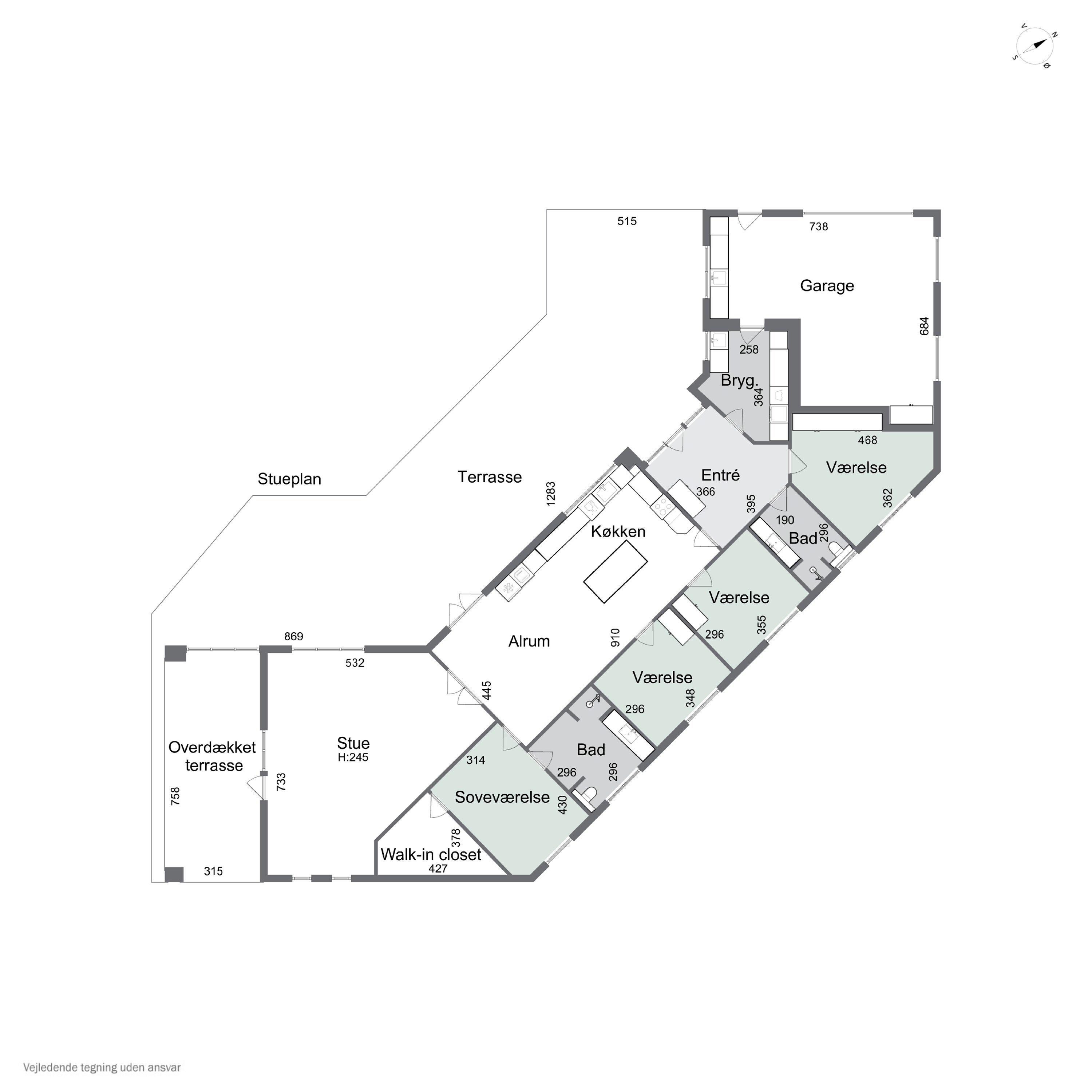 Plantegninger billede af Teglgårdshaven 8, 9870 Sindal