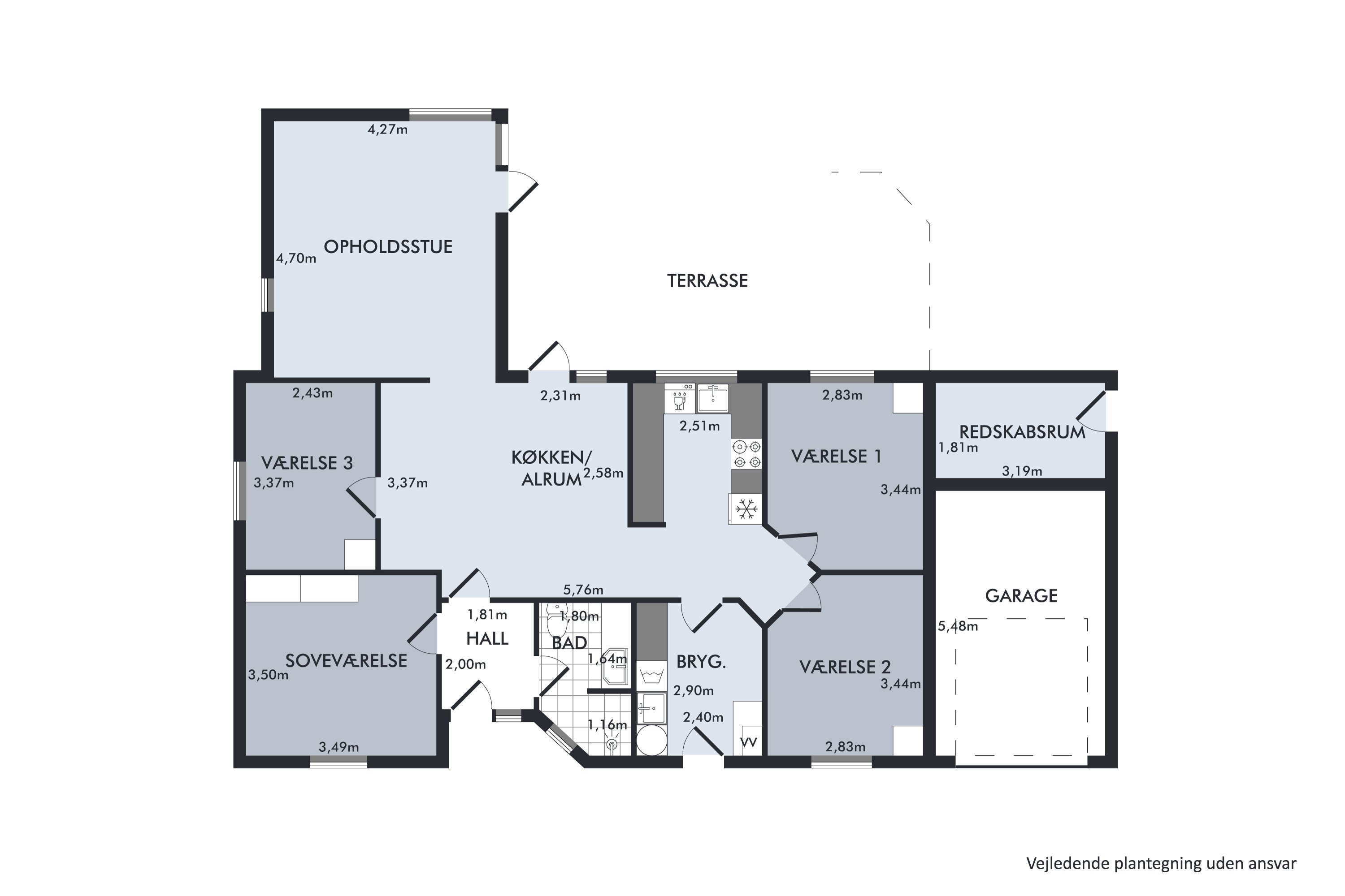 Plantegninger billede af Hanherredvej 3, 8940 Randers SV