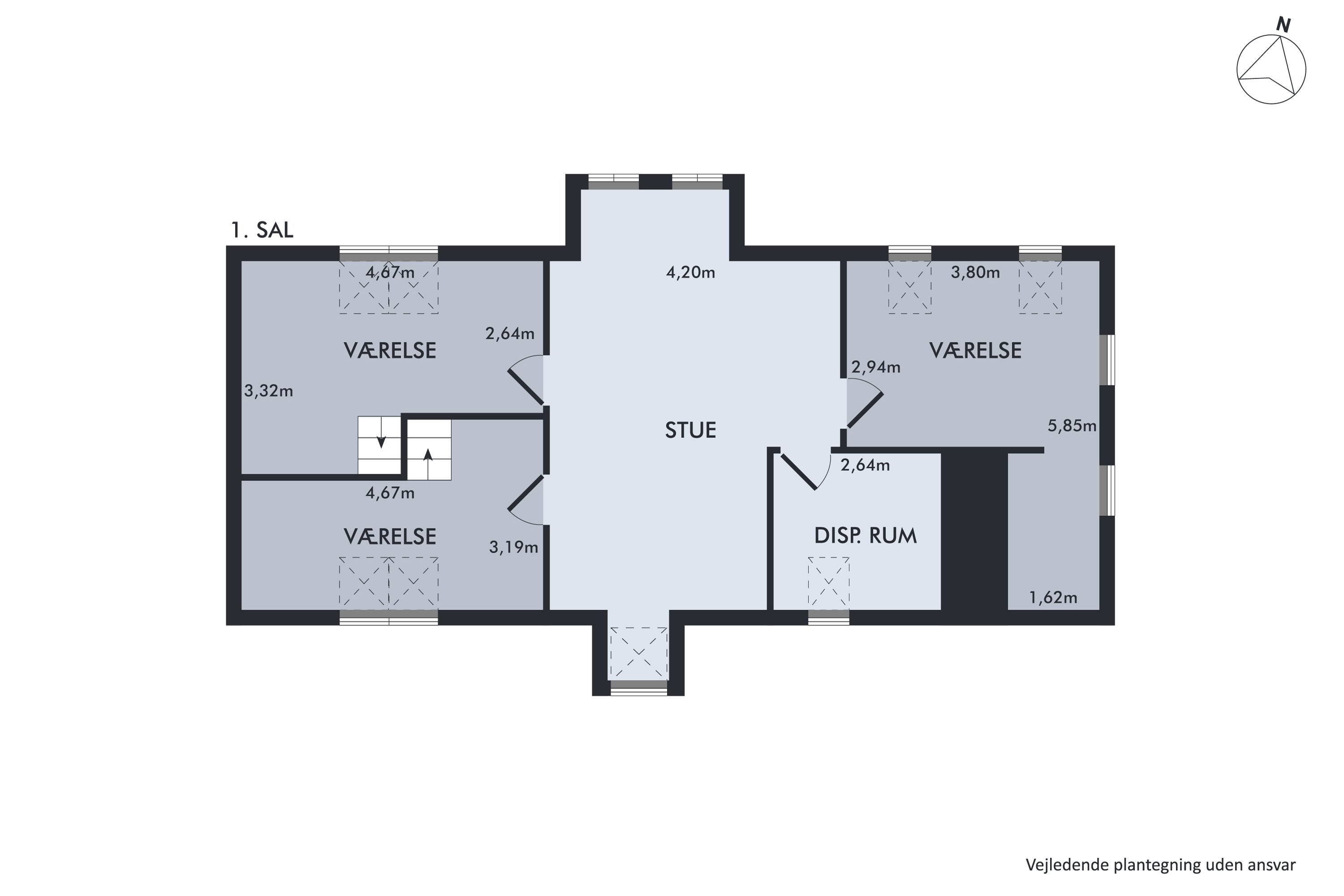Plantegninger billede af Solkærvej 5, Tinning, 8382 Hinnerup
