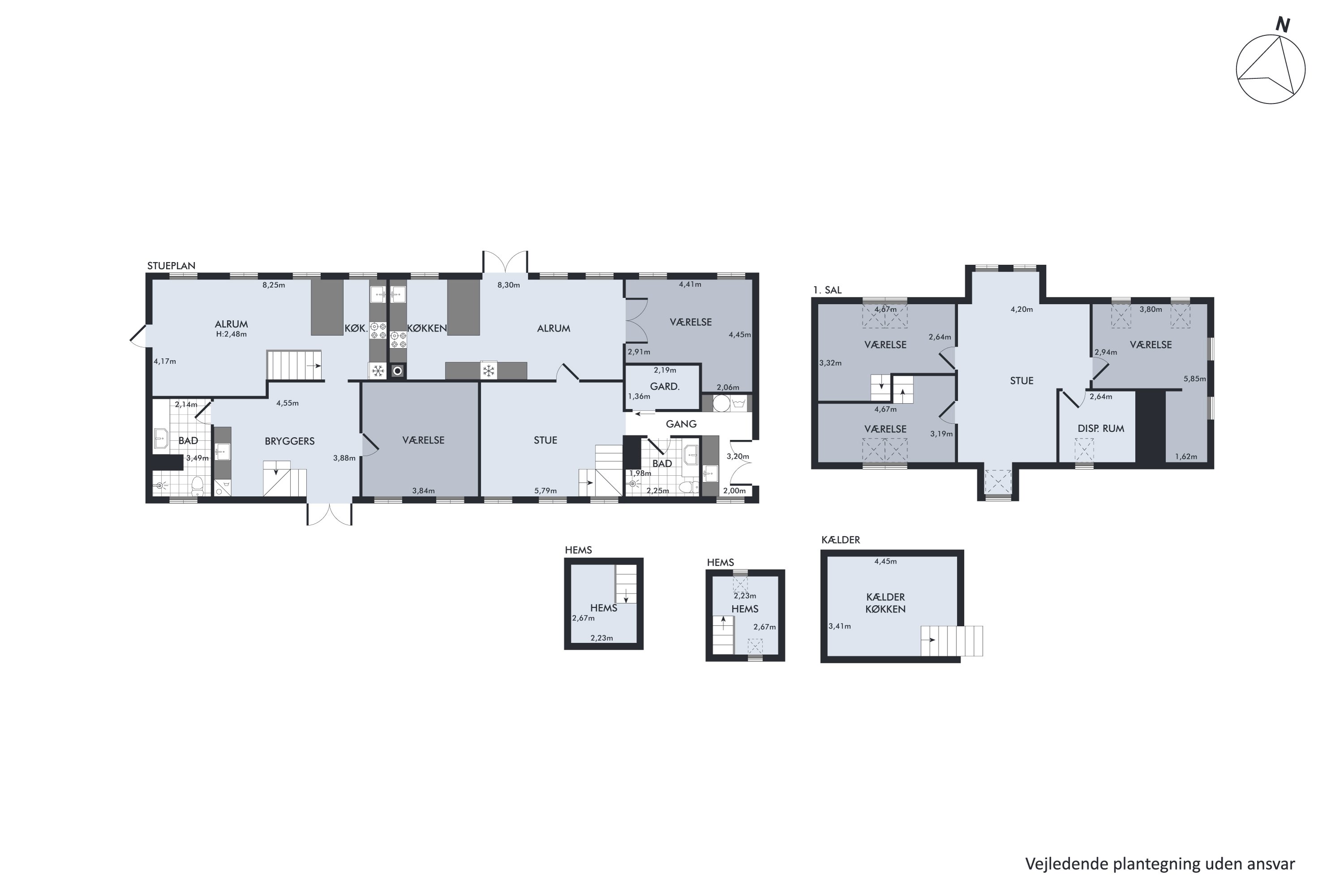 Plantegninger billede af Solkærvej 5, Tinning, 8382 Hinnerup