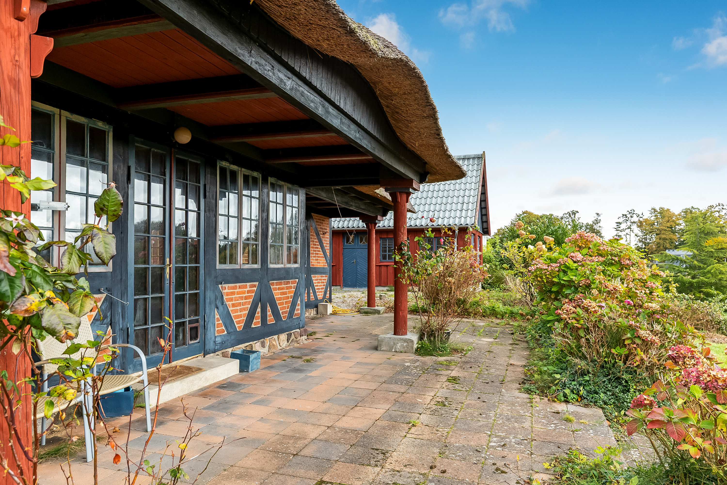 Fremhævet terrasse billede i fuldskærmstilstand. Billede af Langagervej 6, Bredballe, 7120 Vejle Øst