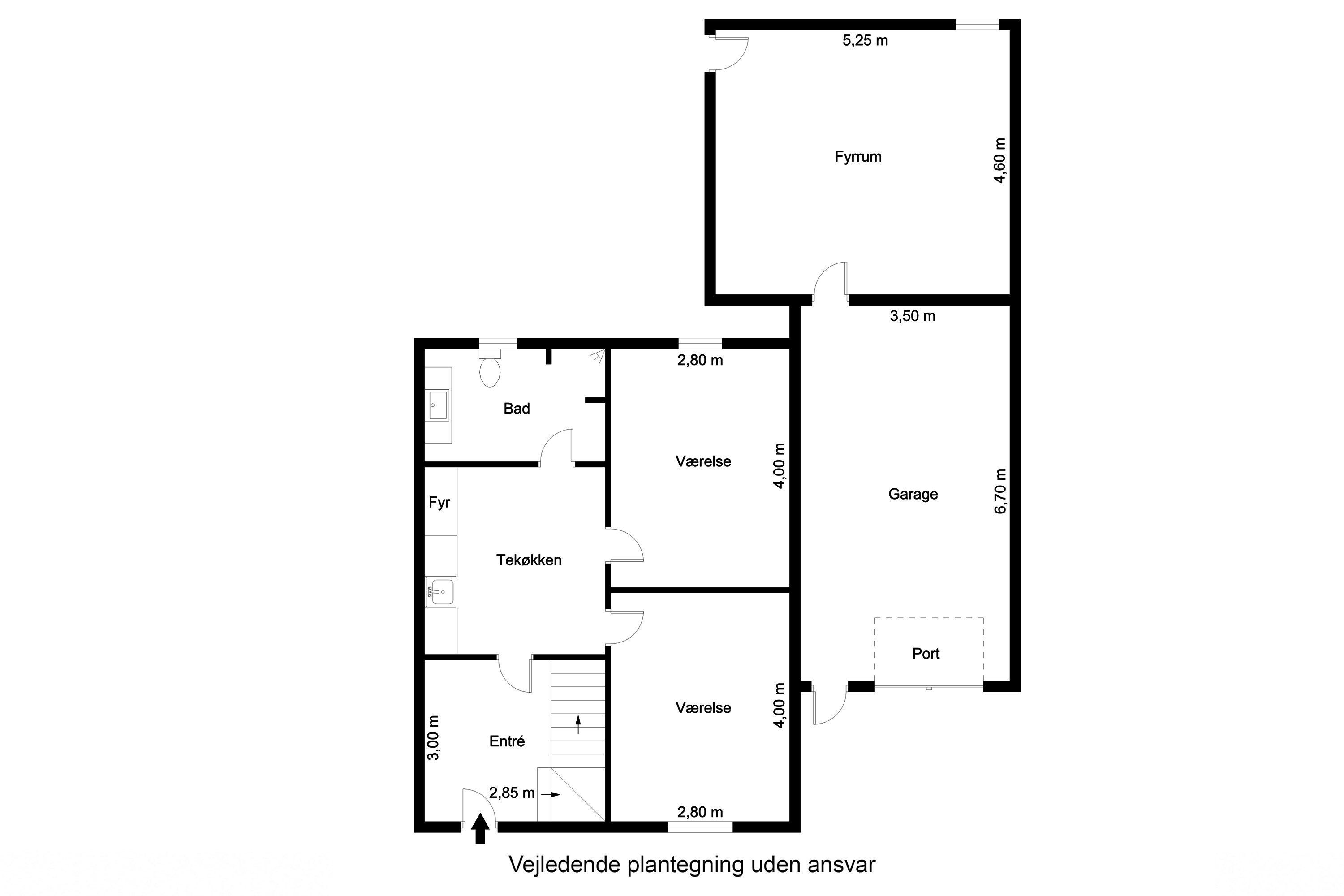 Plantegninger billede af Refshaven 3, 7321 Gadbjerg