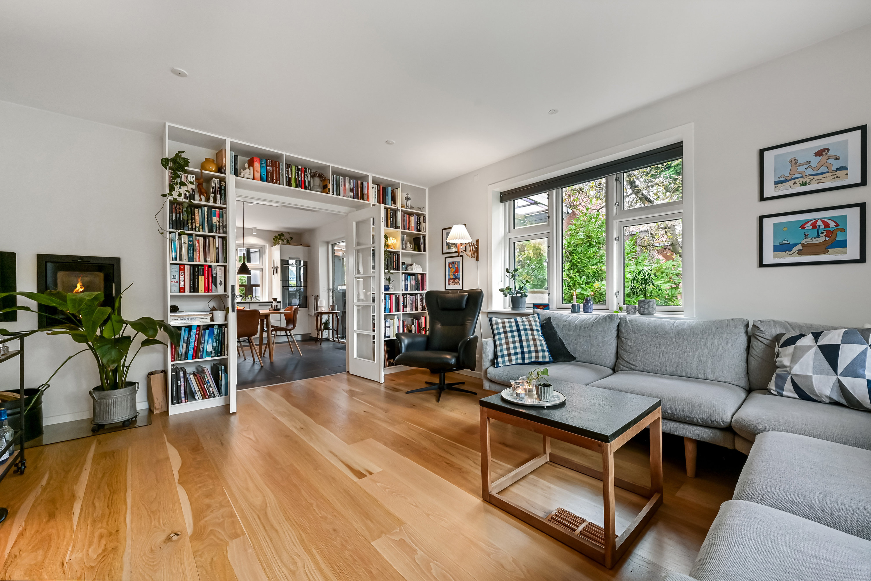 Fremhævet stue billede i fuldskærmstilstand. Billede af Gl. Landevej 48, 7400 Herning