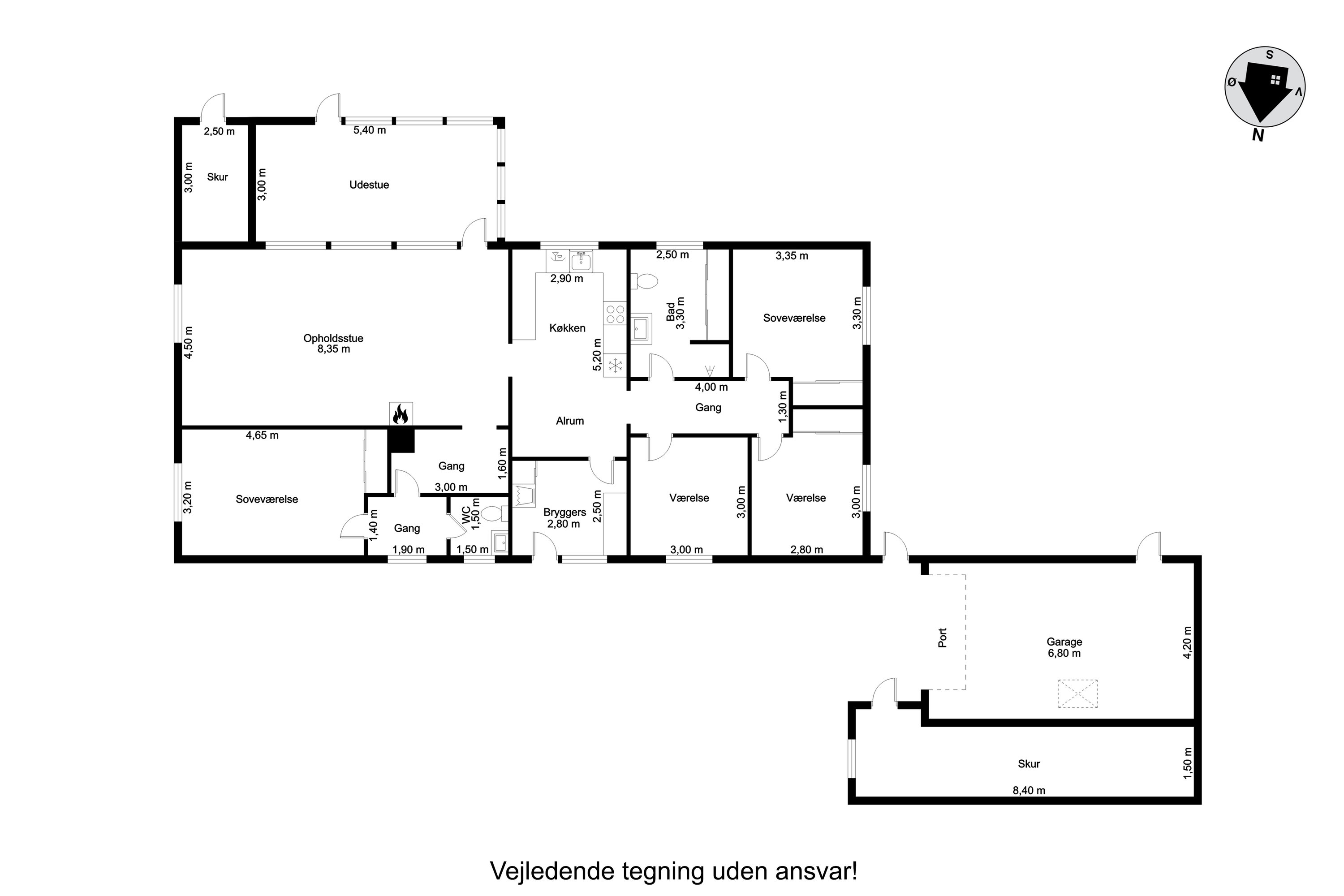 Plantegninger billede af Møllegade 5, Døstrup, 6780 Skærbæk