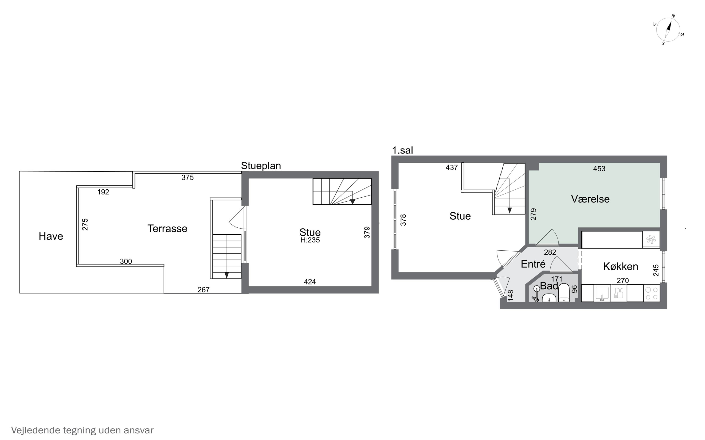 Plantegninger billede af Sofielundsvej 14, st.. tv., 2600 Glostrup