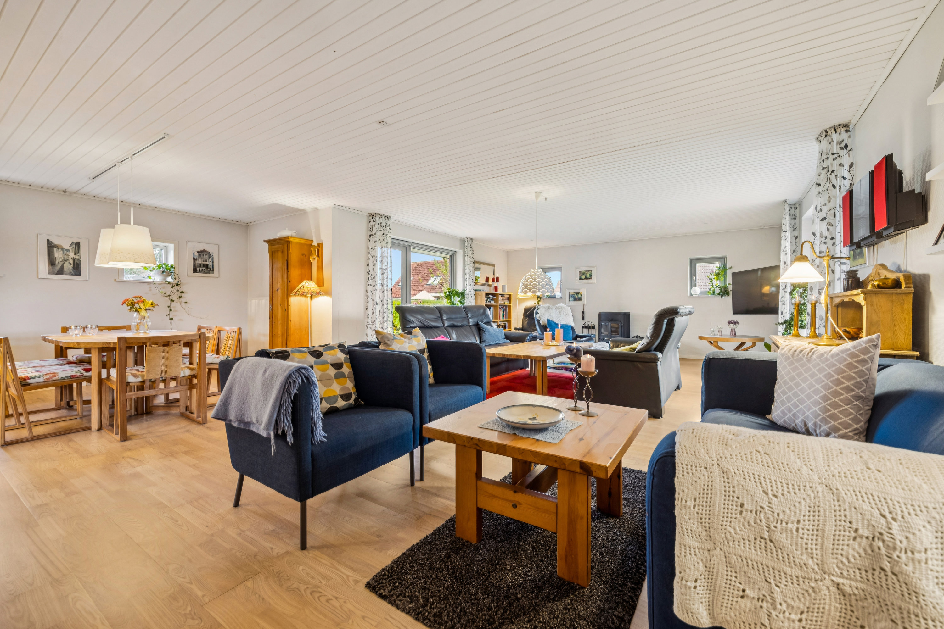 Fremhævet stue billede i fuldskærmstilstand. Billede af Blåbærvej 35, 9440 Aabybro