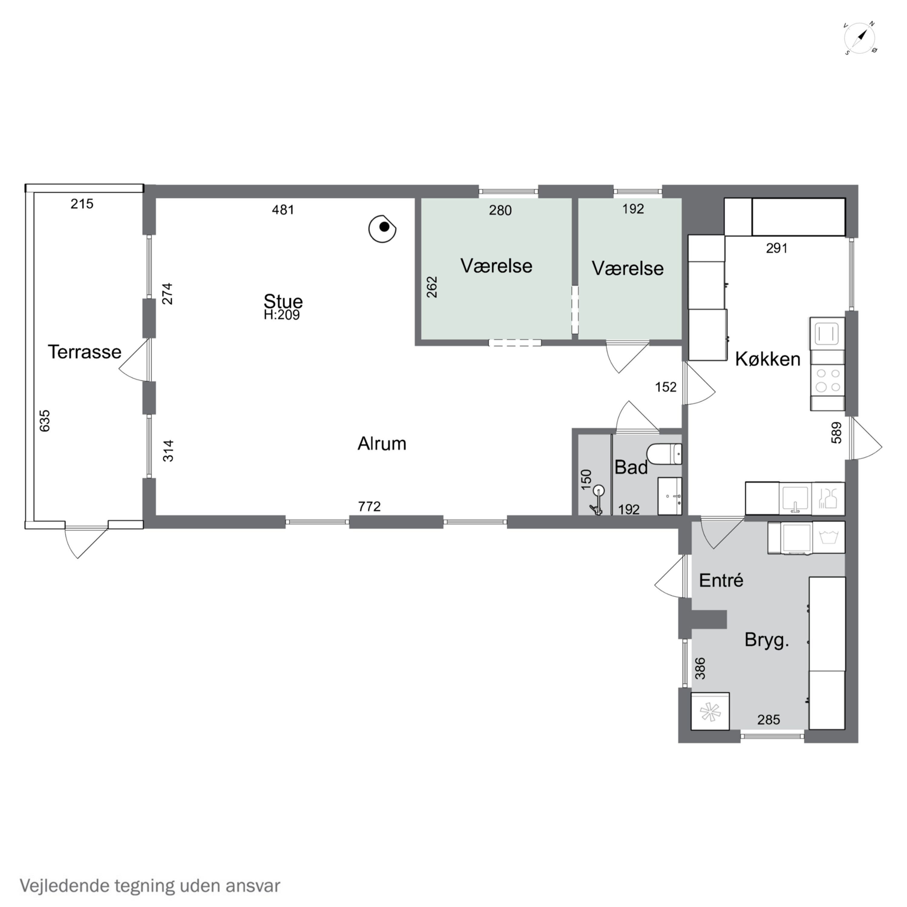 Plantegninger billede af Bildsøvej 149, Næsby Strand, 4200 Slagelse