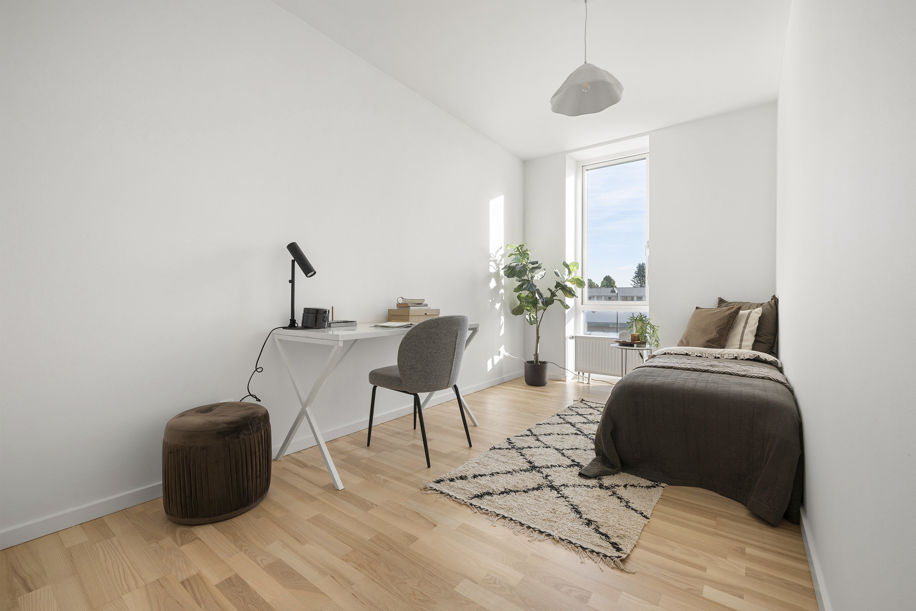 Fremhævet soveværelse billede i fuldskærmstilstand. Billede af Ahornvej 1F, 1. 11., 2970 Hørsholm