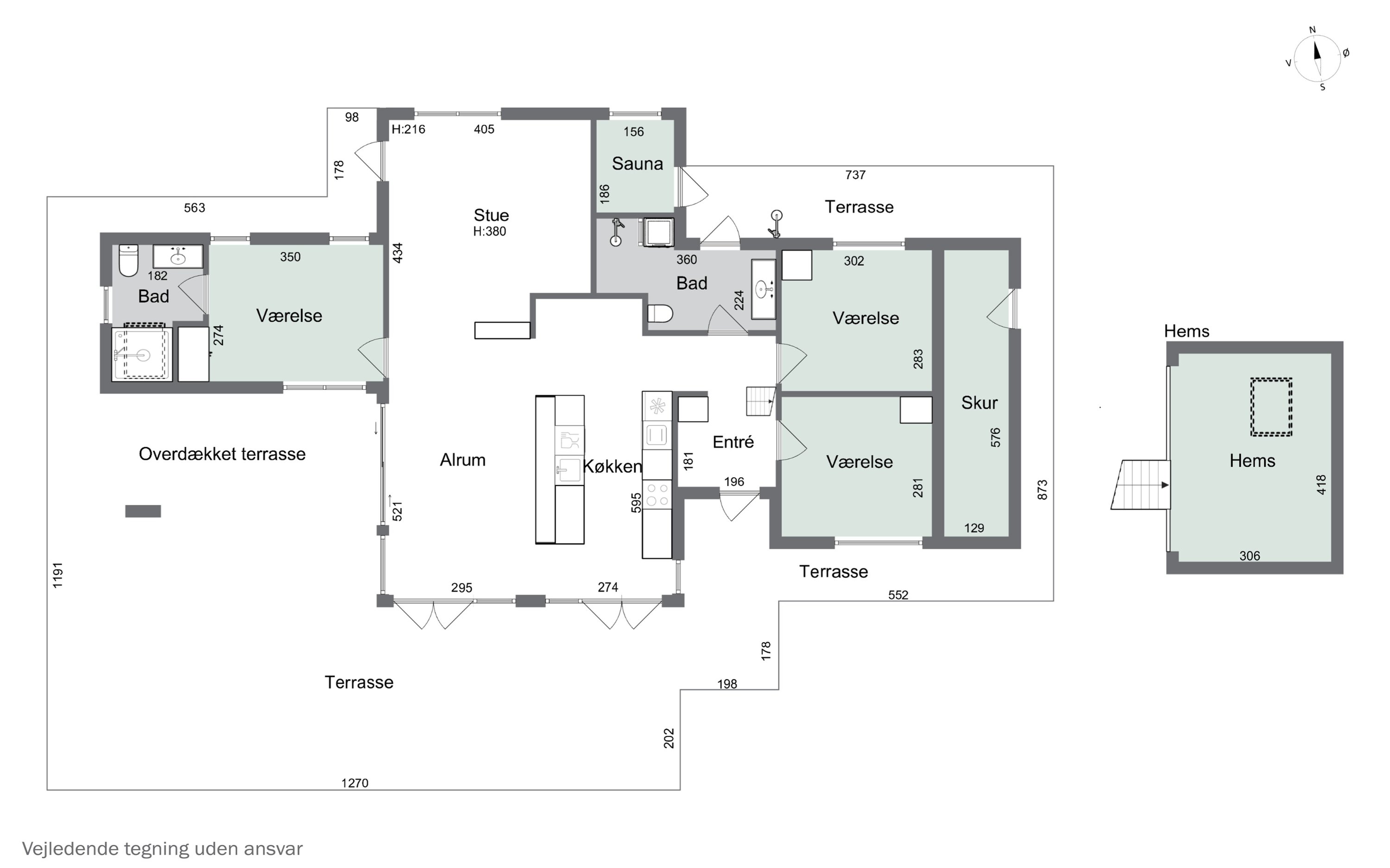 Plantegninger billede af Fredskovens Engvej 8, Bjerge Sydstrand, 4480 Store Fuglede