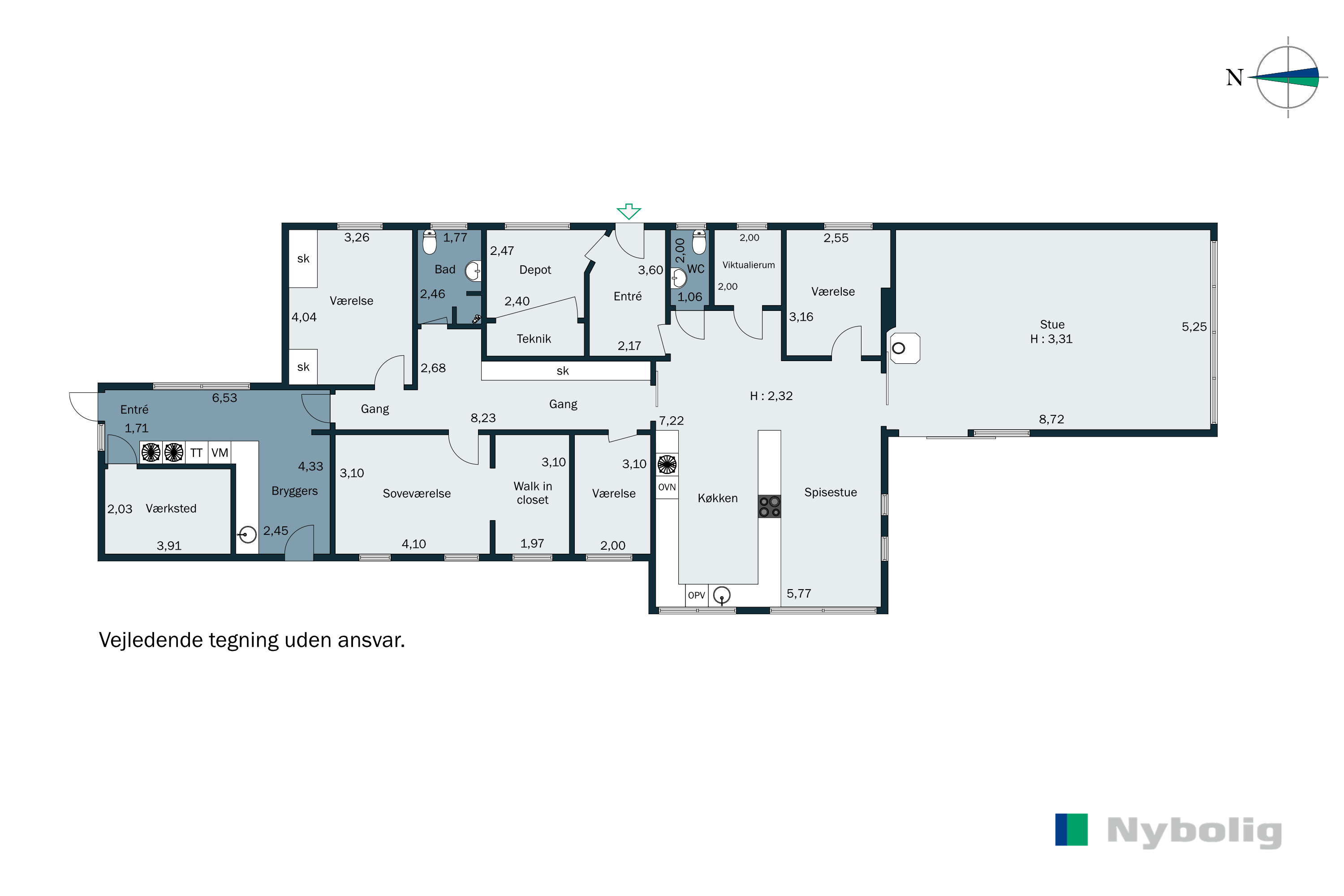Plantegninger billede af Kystvej 13, 7130 Juelsminde