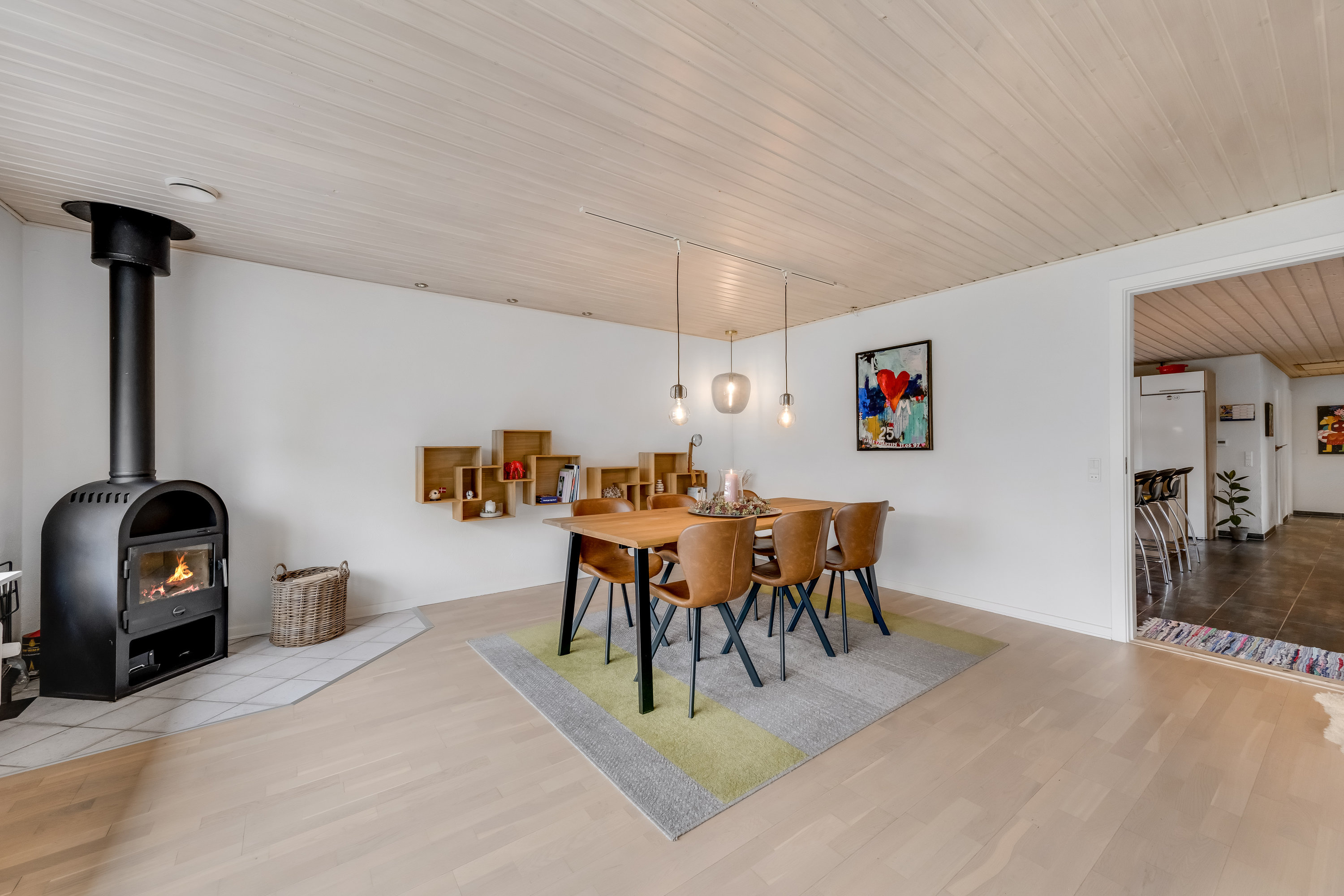 Fremhævet stue billede i fuldskærmstilstand. Billede af Østerdige 21, 6950 Ringkøbing