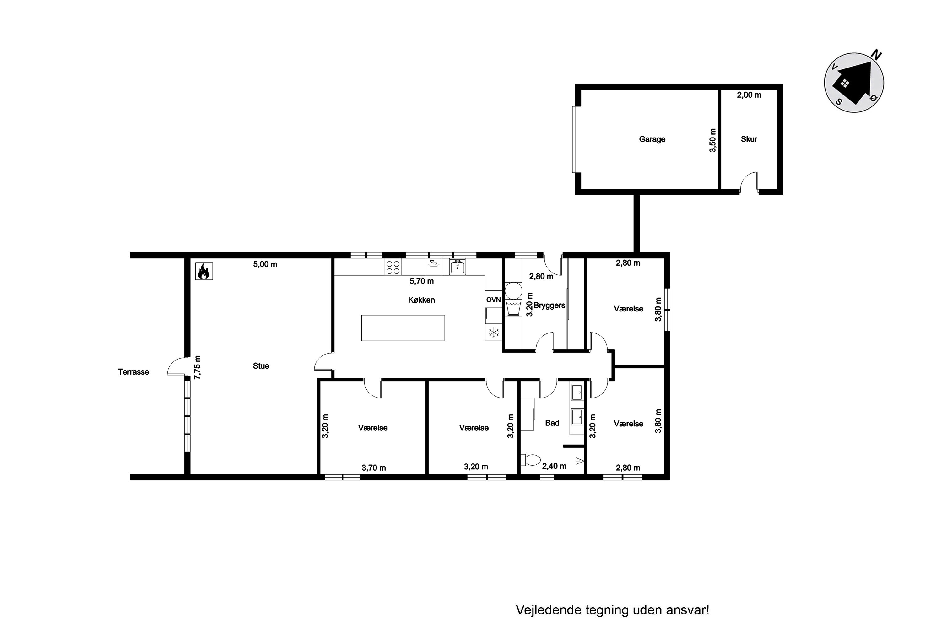 Plantegninger billede af Østerdige 21, 6950 Ringkøbing