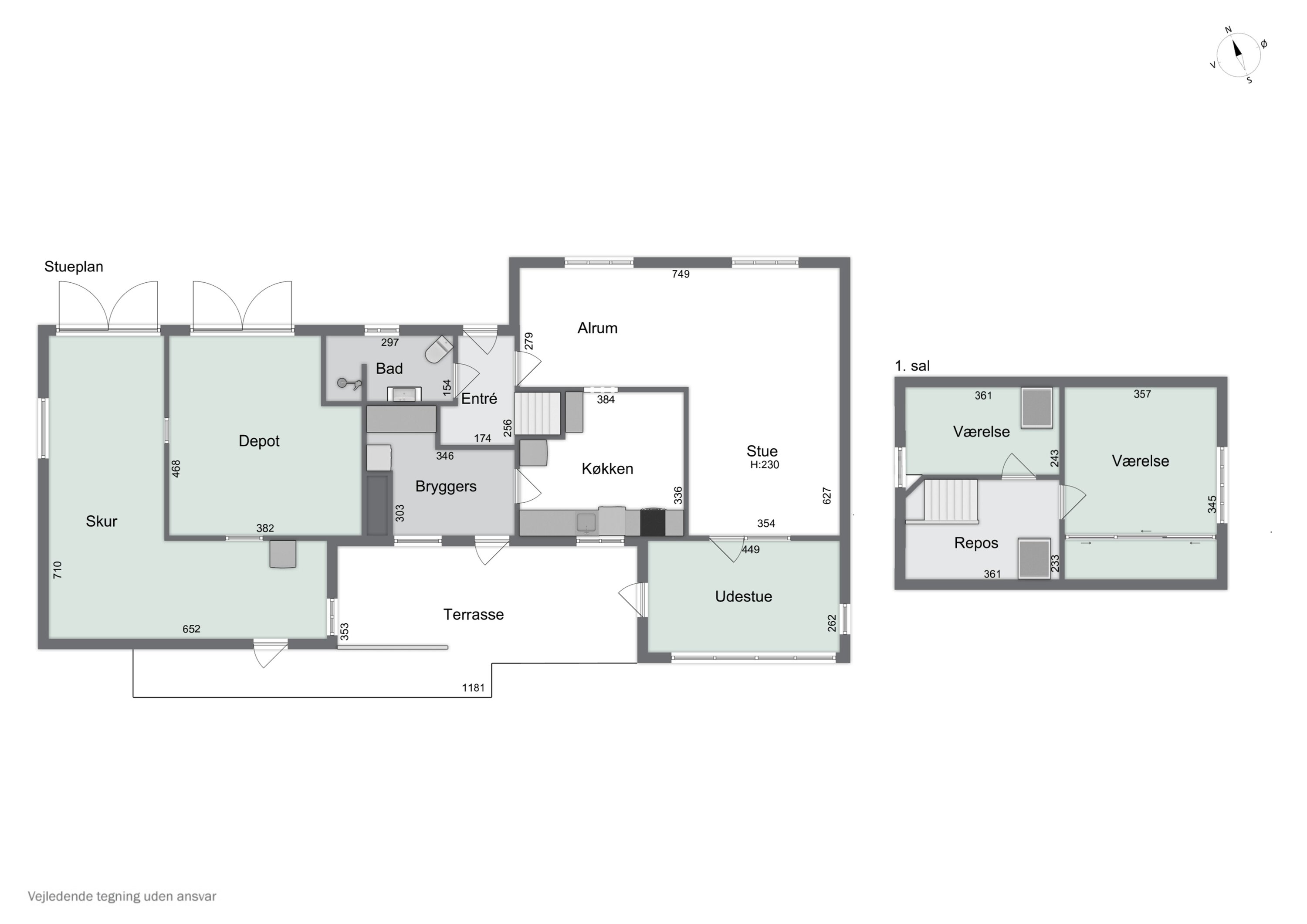 Plantegninger billede af Hyllestedvej 20, Hyllested, 4261 Dalmose