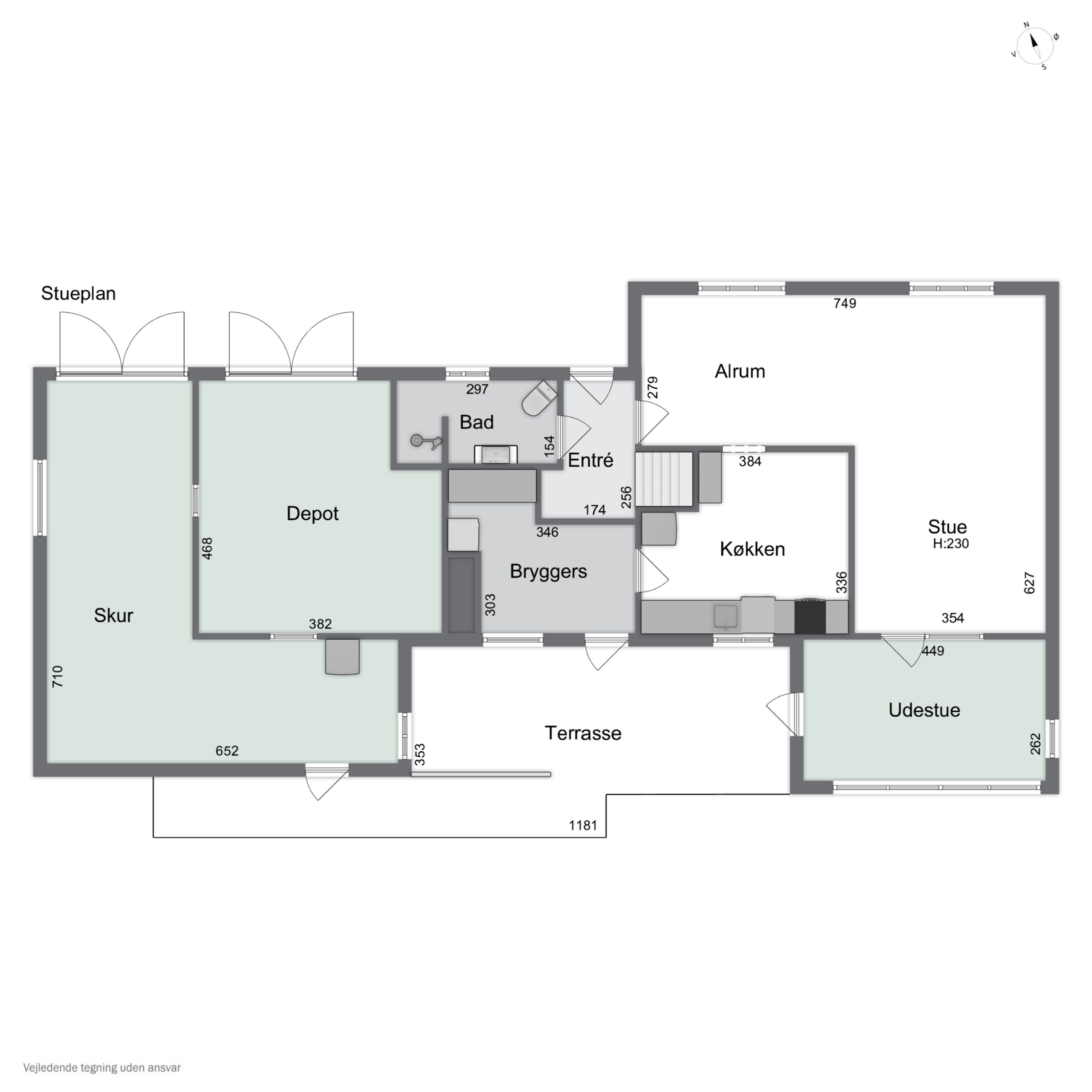 Plantegninger billede af Hyllestedvej 20, Hyllested, 4261 Dalmose