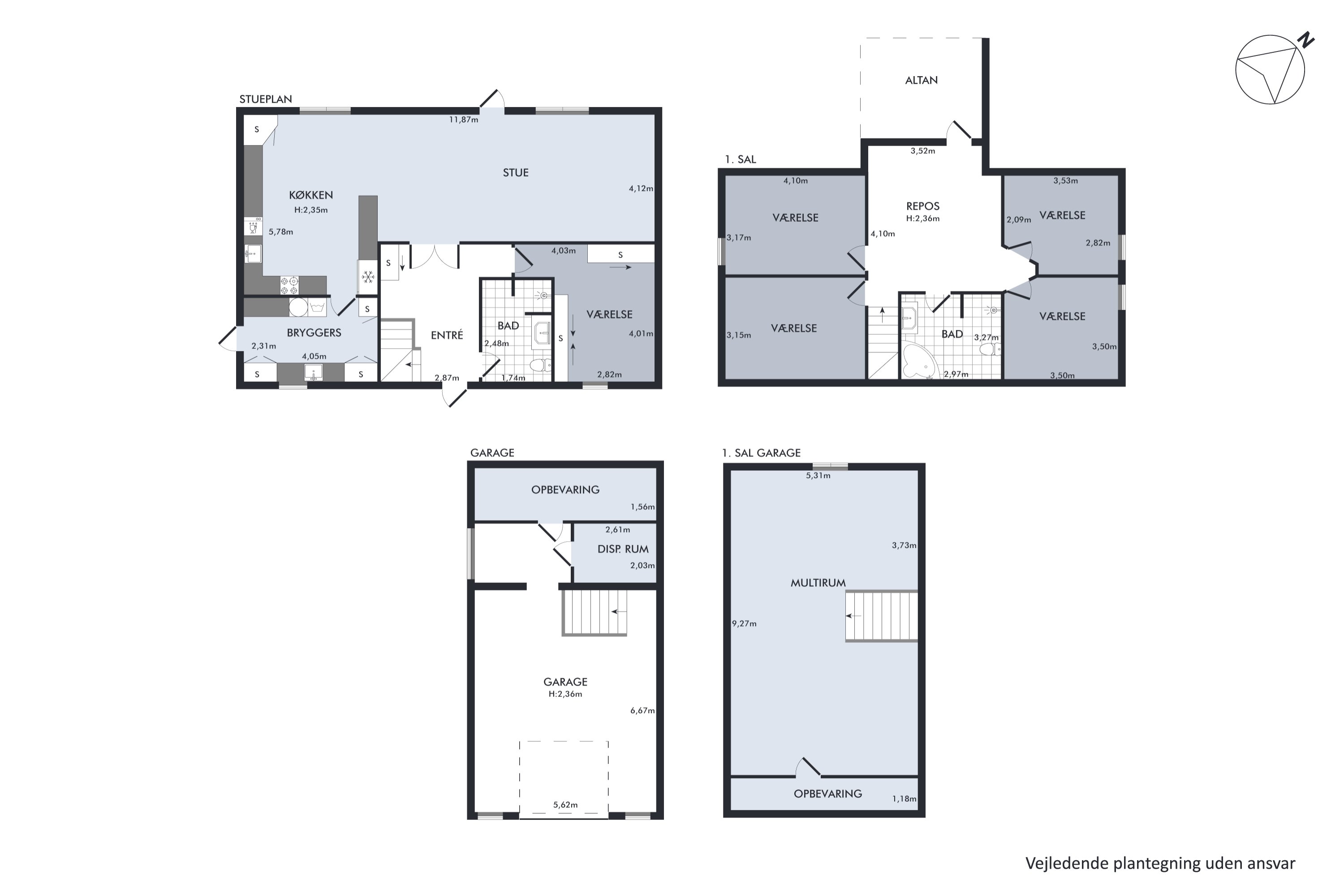 Plantegninger billede af Haarvej 28, Haar, 8382 Hinnerup