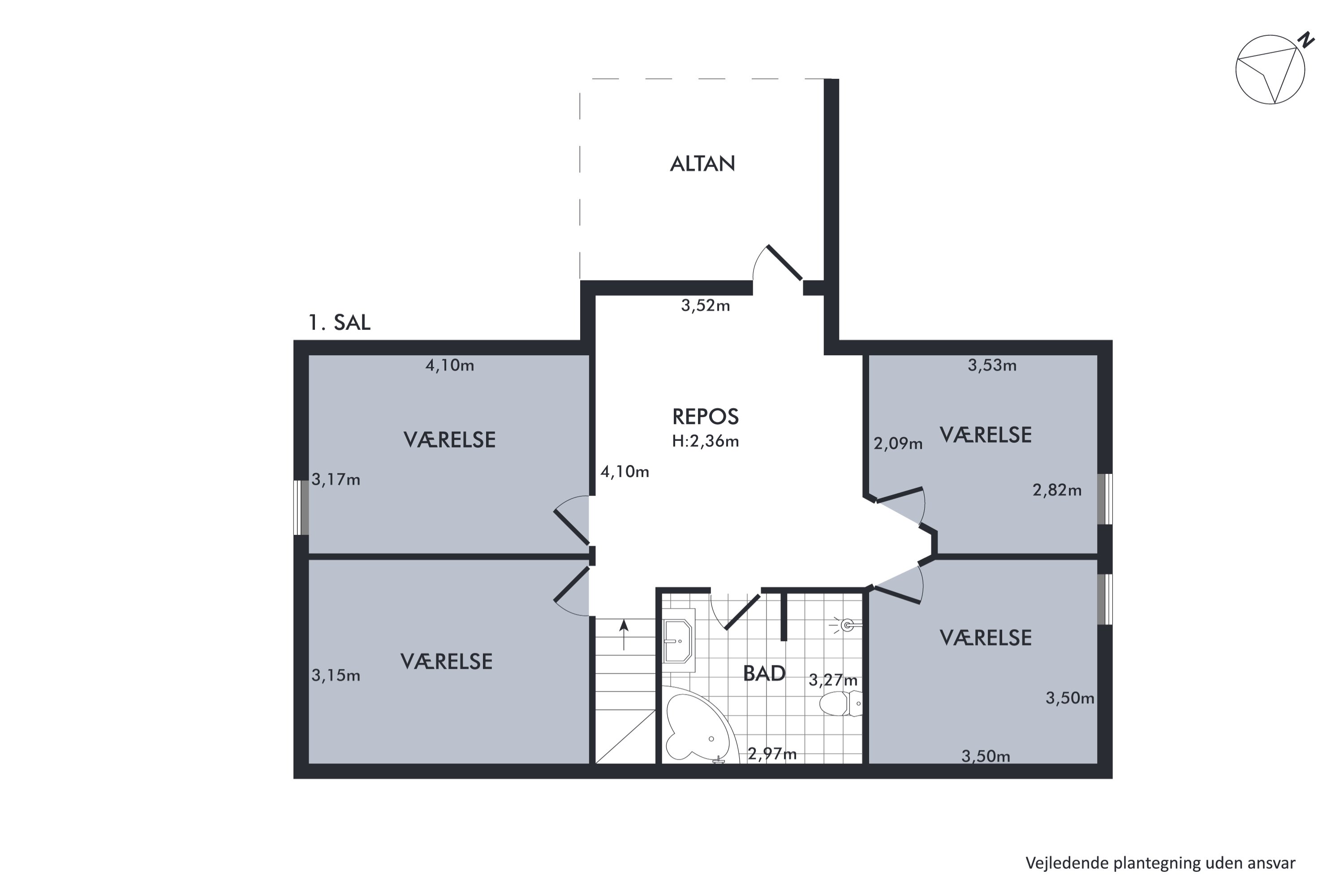 Plantegninger billede af Haarvej 28, Haar, 8382 Hinnerup