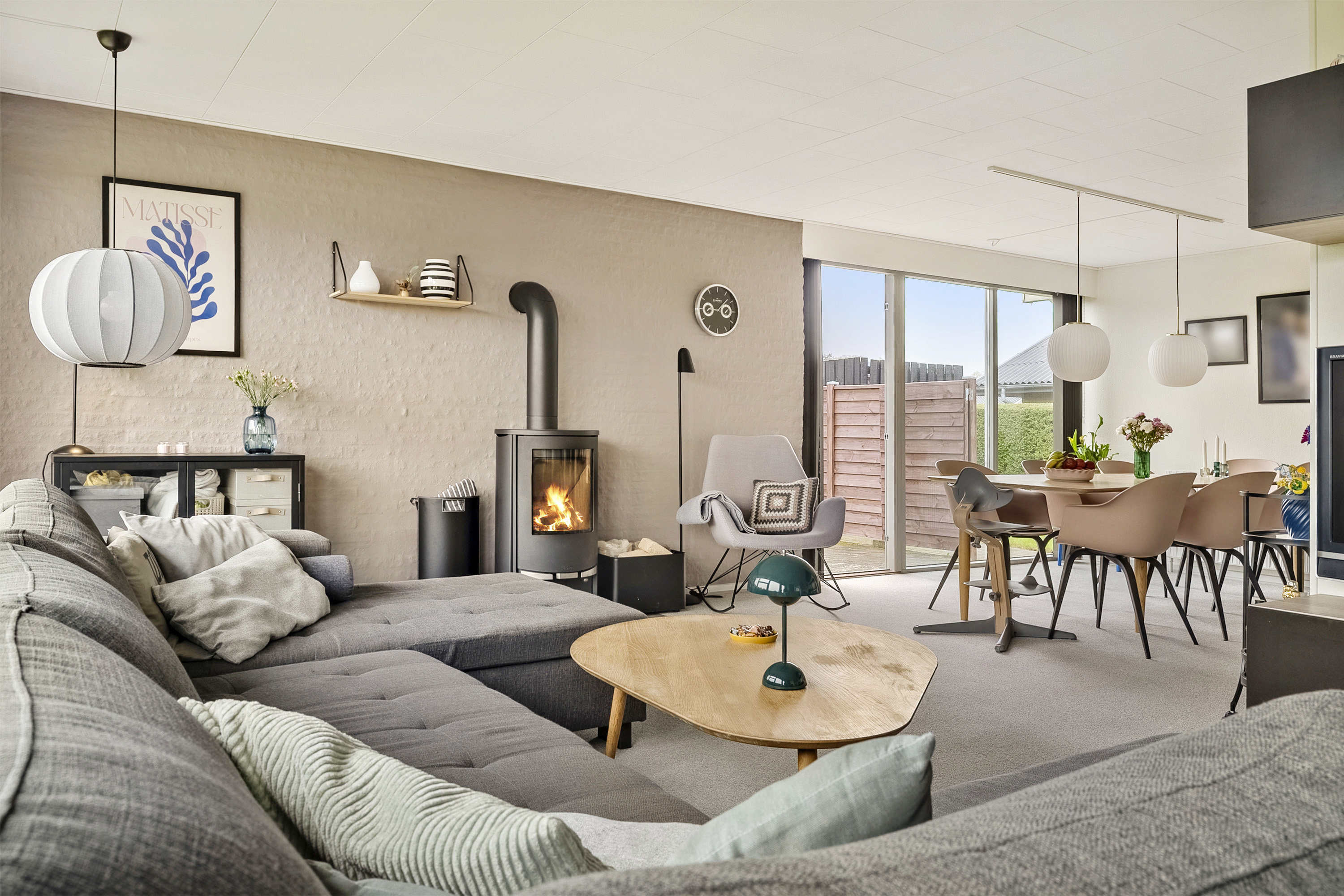 Fremhævet stue billede i fuldskærmstilstand. Billede af Vestergårdsvej 60, Tyrsted, 8700 Horsens