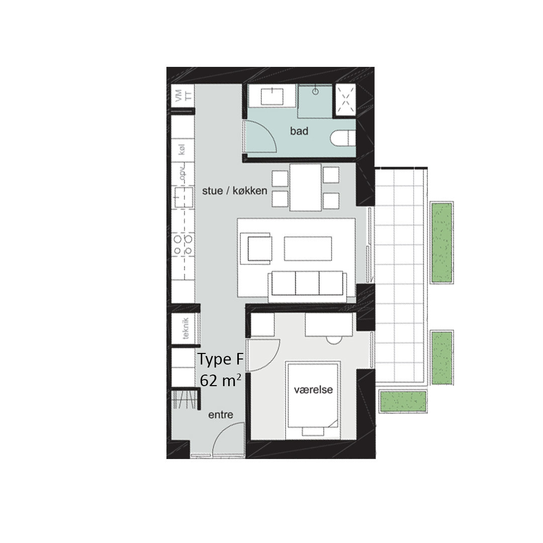 Plantegninger billede af Vindegade 144C, 5000 Odense C