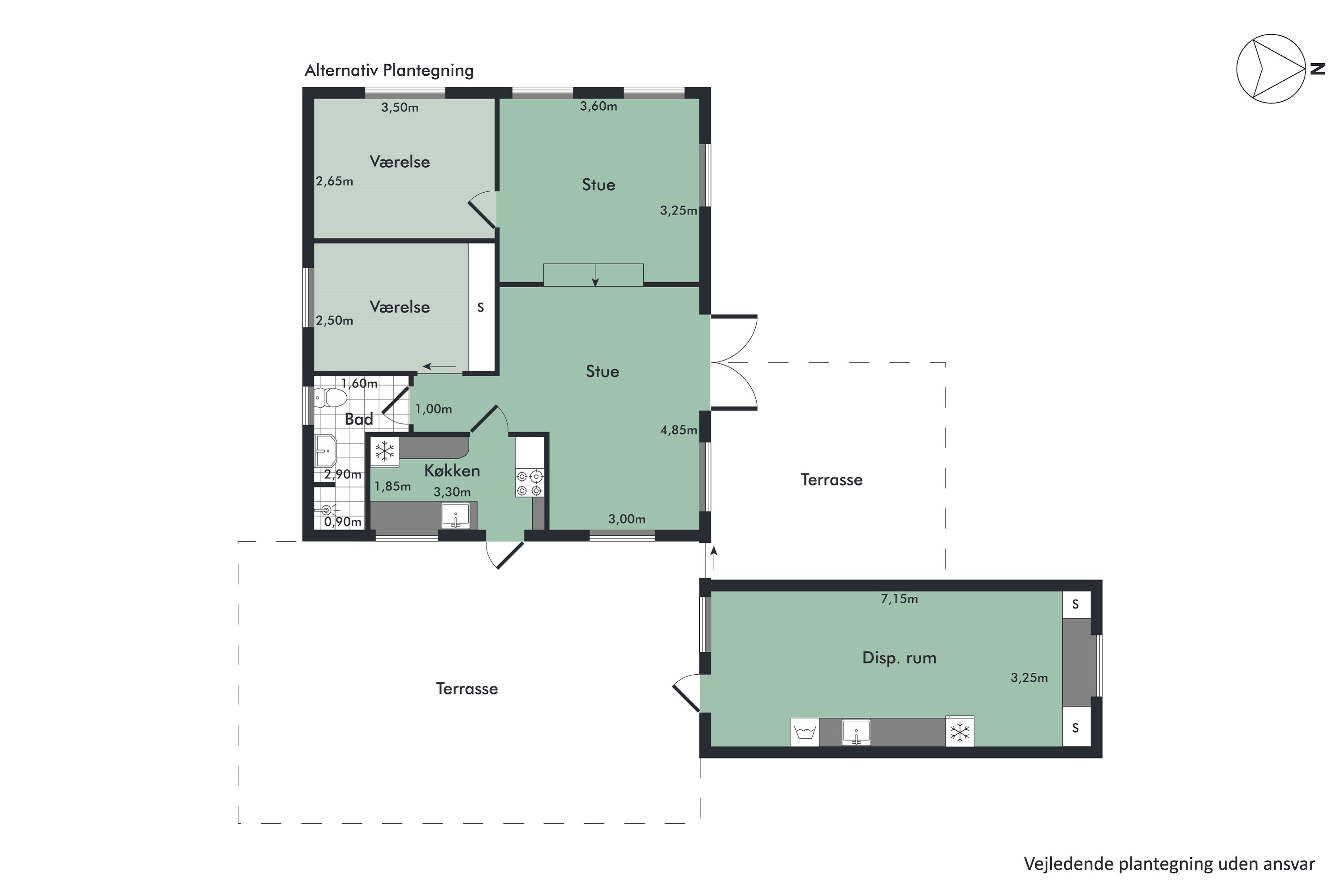 Plantegninger billede af Solsortevej 35, Mou, 9280 Storvorde