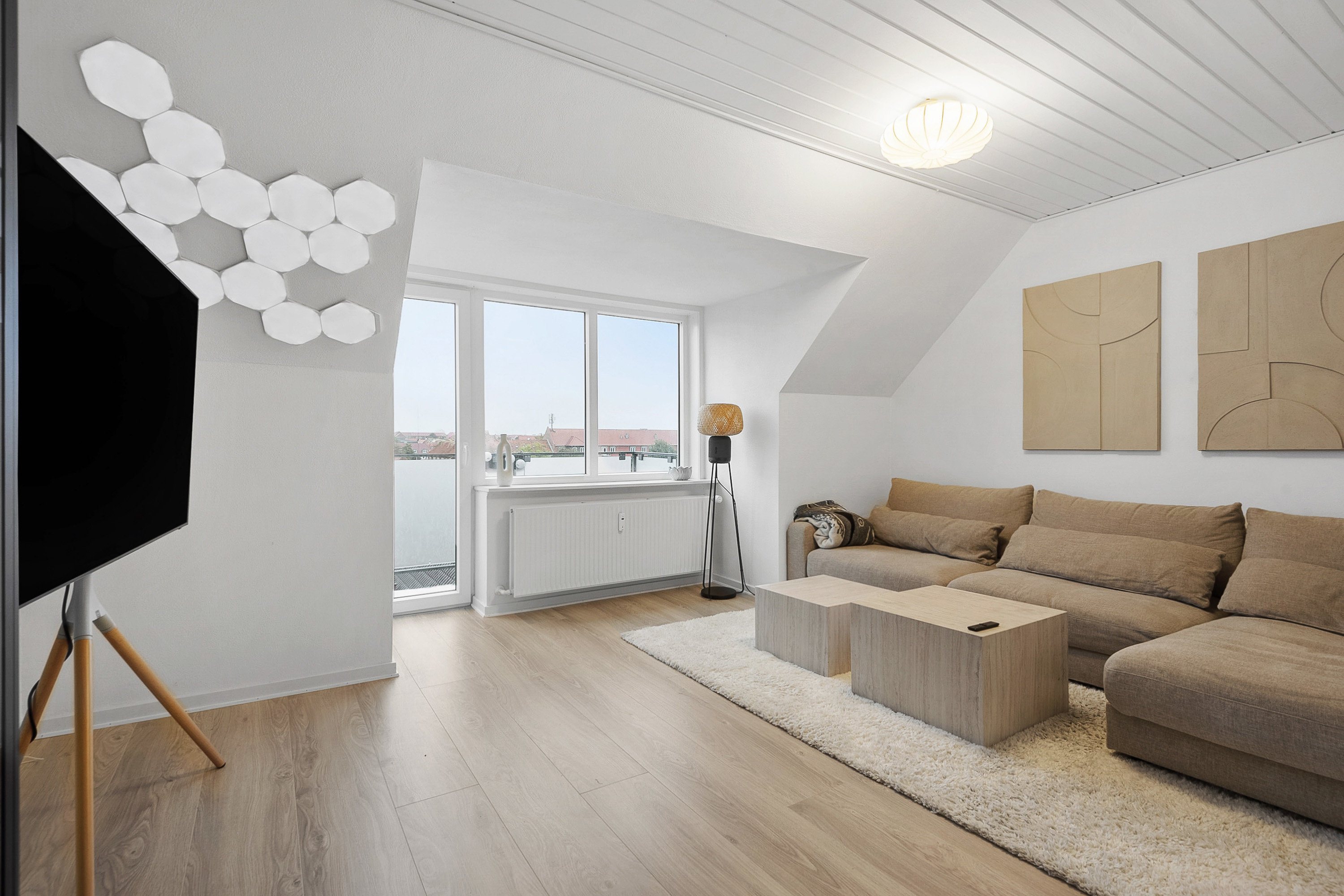 Fremhævet stue billede i fuldskærmstilstand. Billede af Sjællandsgade 32, 4. tv., 6700 Esbjerg