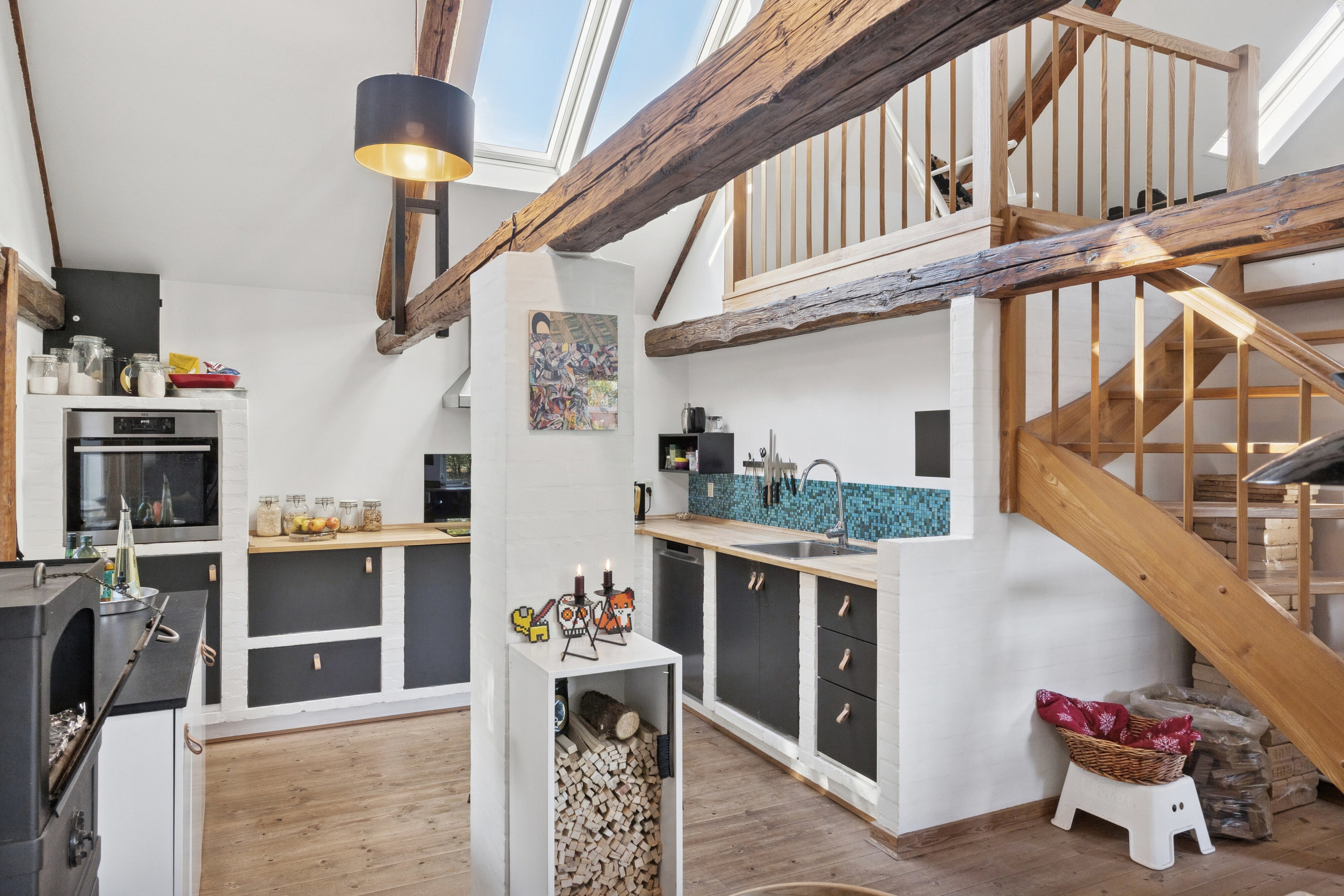 Fremhævet køkken billede i fuldskærmstilstand. Billede af Kollekollevej 19, Sv Hestehave, 4572 Nørre Asmindrup