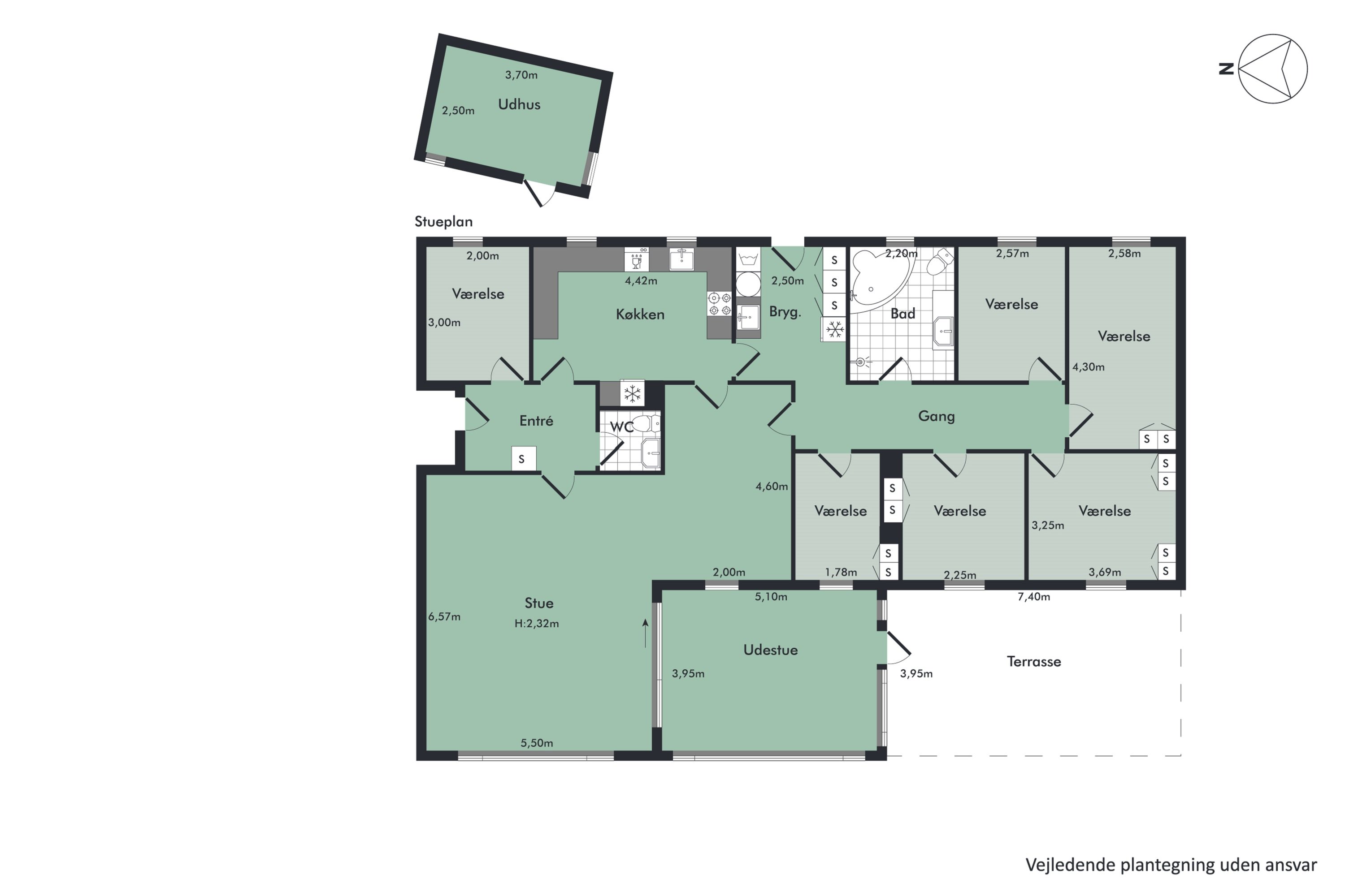 Plantegninger billede af Vinkelvej 34, 9500 Hobro