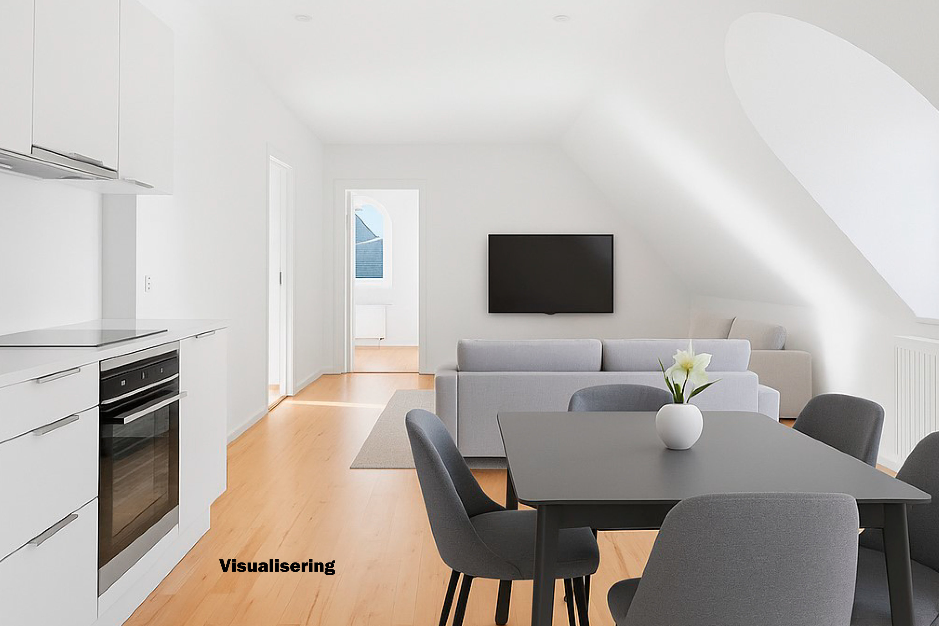 Fremhævet  billede i fuldskærmstilstand. Billede af Ribersgade 2, 3. th., 8700 Horsens