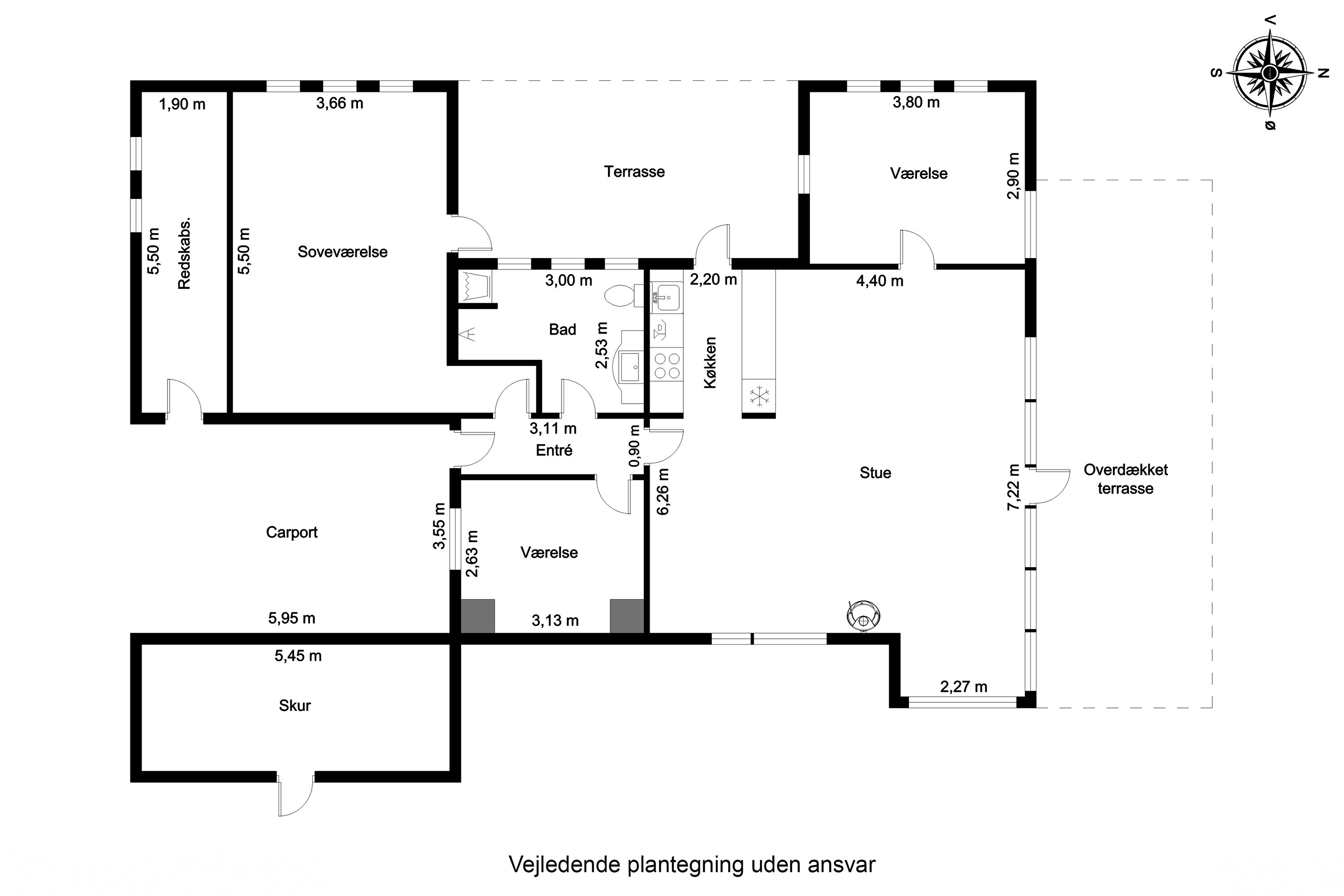 Plantegninger billede af Gl Mælkevej 68, 6857 Blåvand