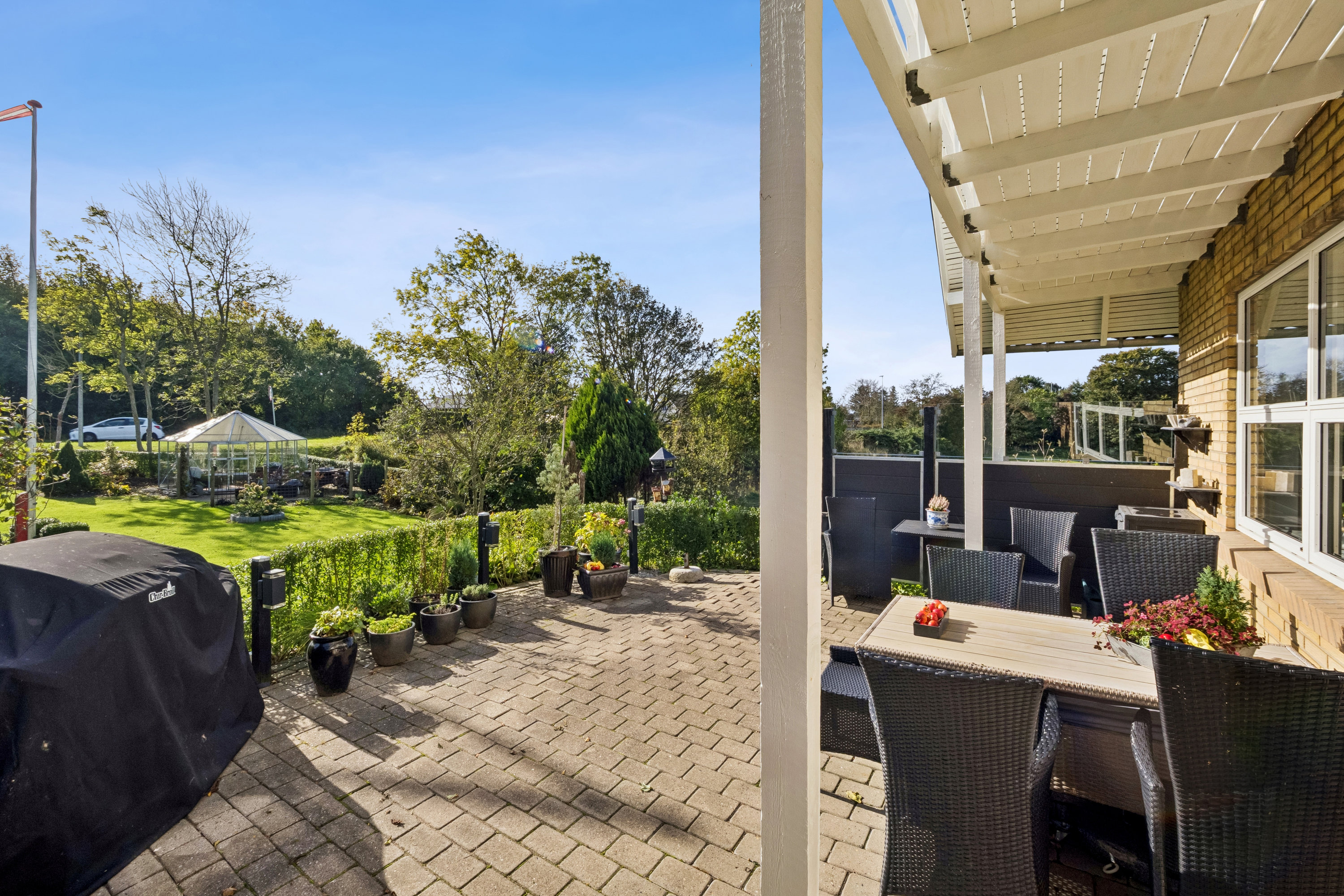 Fremhævet terrasse billede i fuldskærmstilstand. Billede af Bjørndrupvej 1, Vodstrup, 7900 Nykøbing M