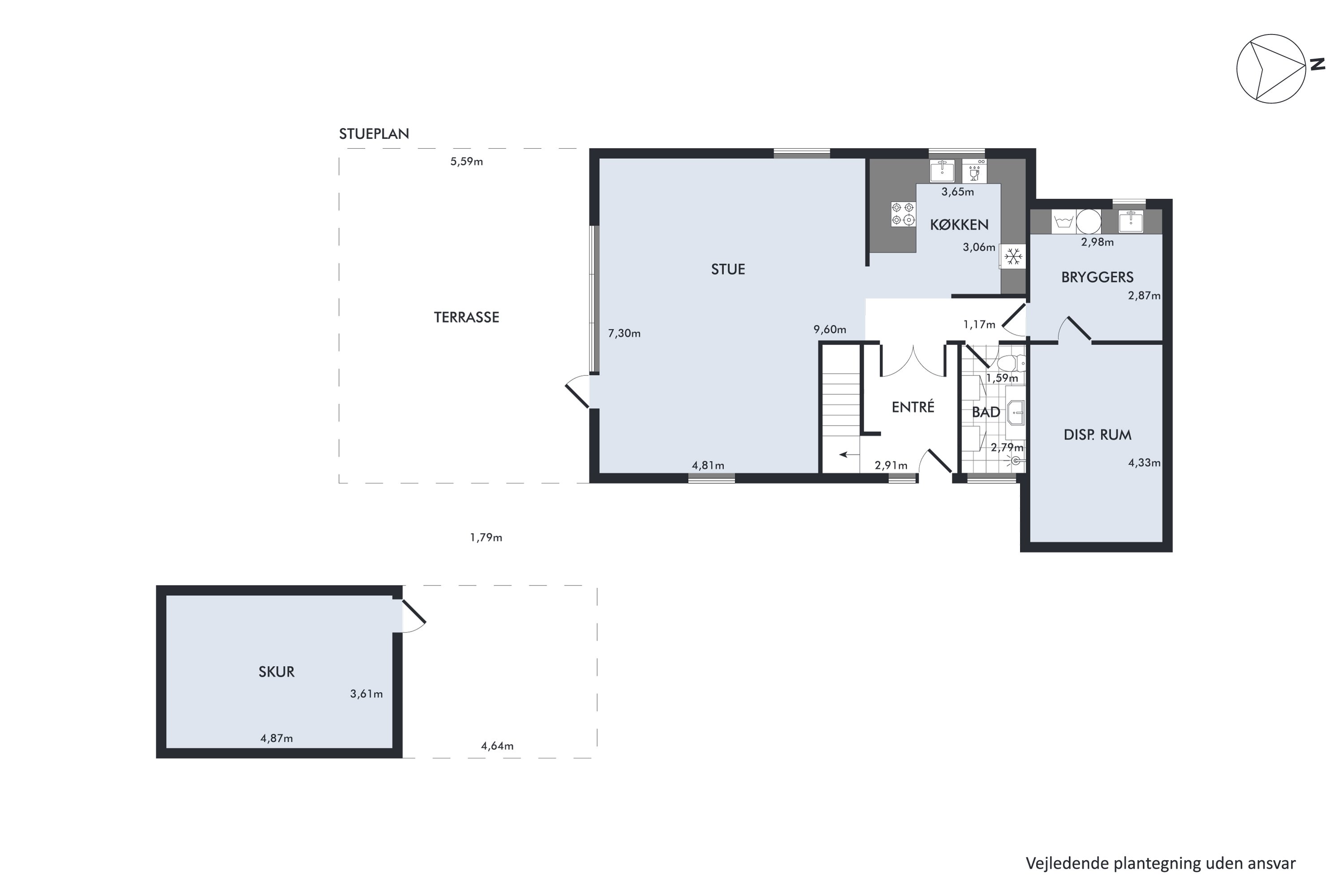 Plantegninger billede af Bjørndrupvej 1, Vodstrup, 7900 Nykøbing M