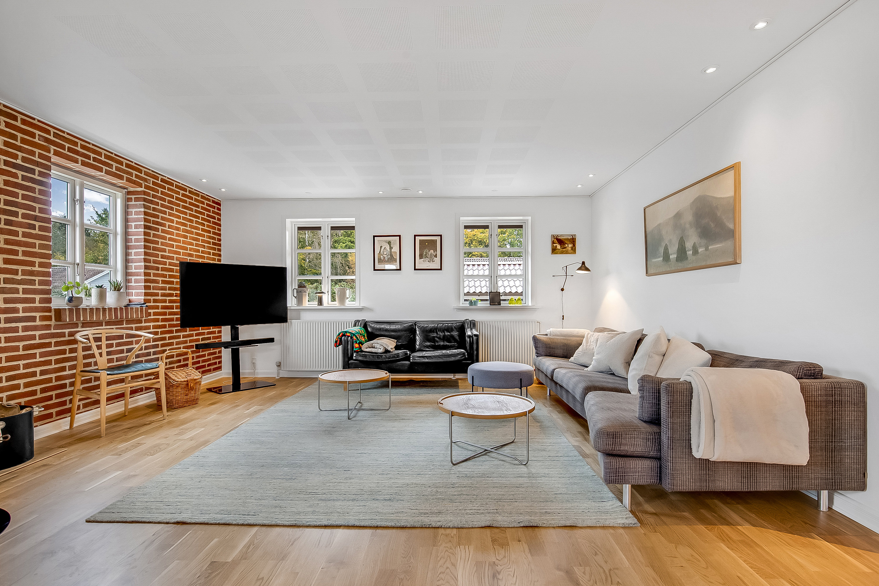 Fremhævet stue billede i fuldskærmstilstand. Billede af Æblehaven 96, 6040 Egtved