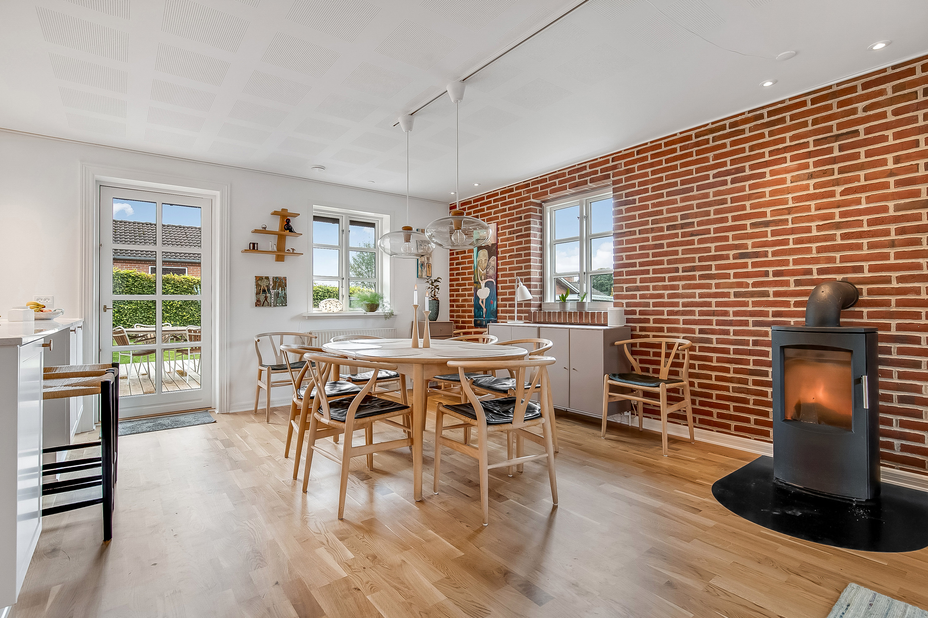 Fremhævet stue billede i fuldskærmstilstand. Billede af Æblehaven 96, 6040 Egtved