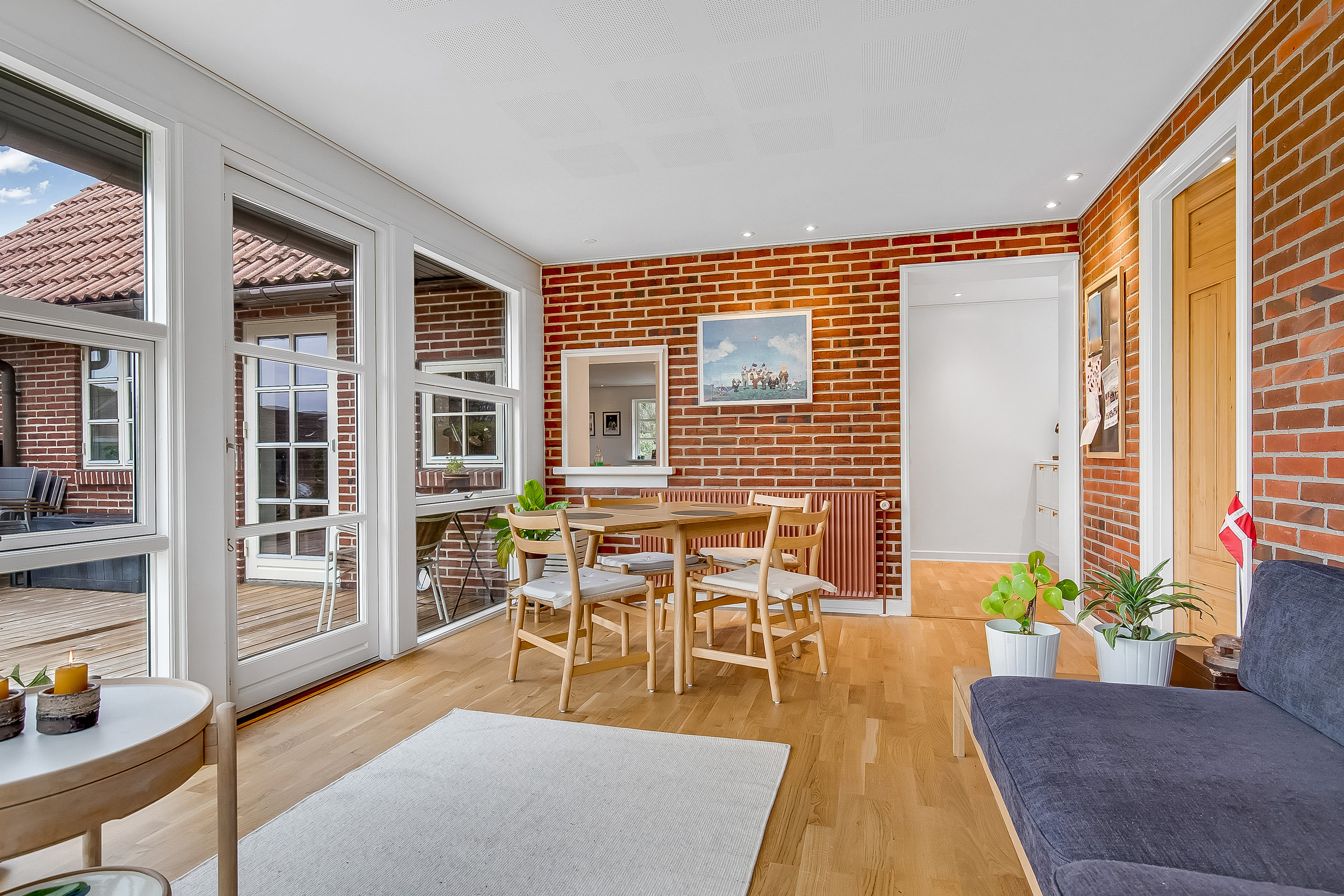 Fremhævet stue billede i fuldskærmstilstand. Billede af Æblehaven 96, 6040 Egtved