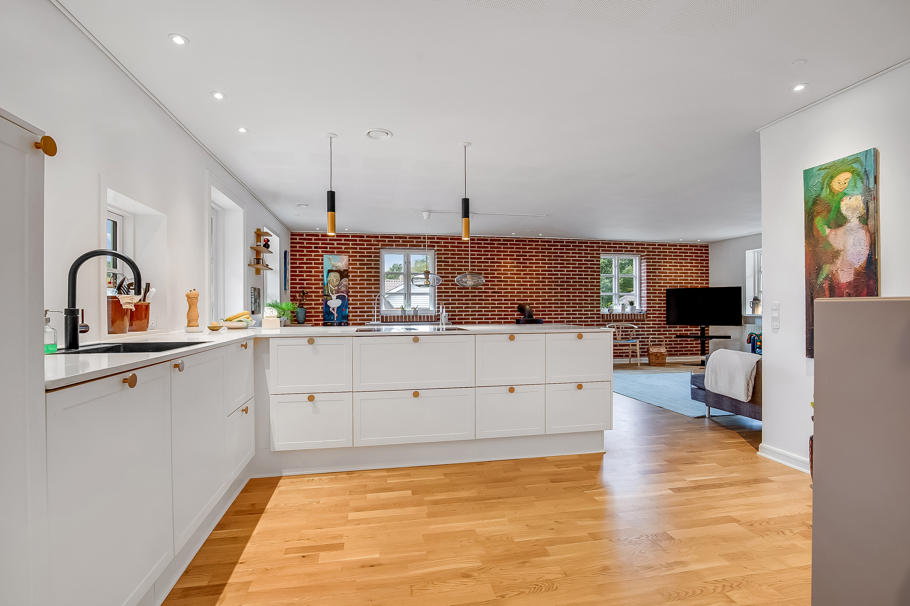 Fremhævet køkken billede i fuldskærmstilstand. Billede af Æblehaven 96, 6040 Egtved