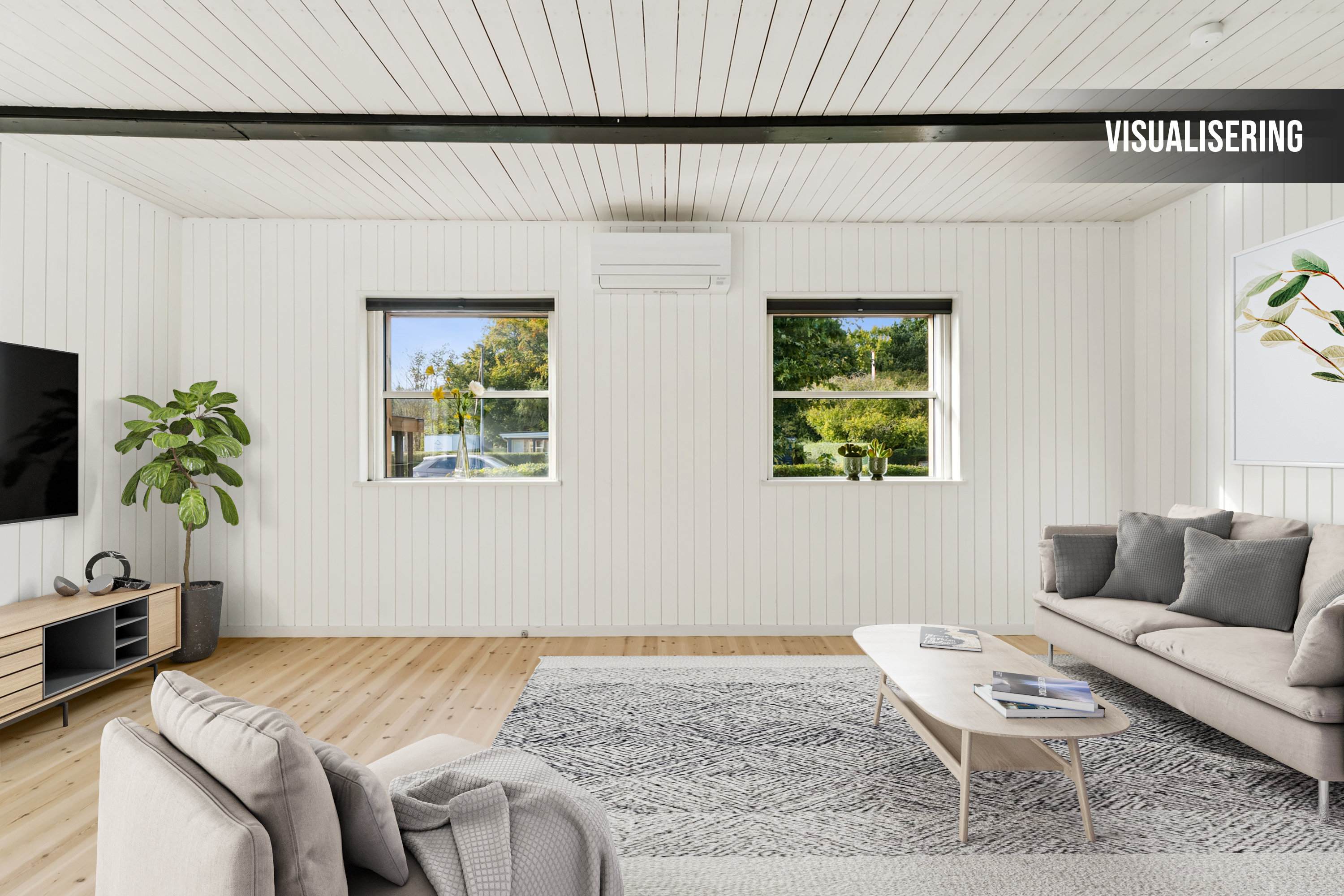 Fremhævet stue billede i fuldskærmstilstand. Billede af Helgenæsvej 12, 8940 Randers SV