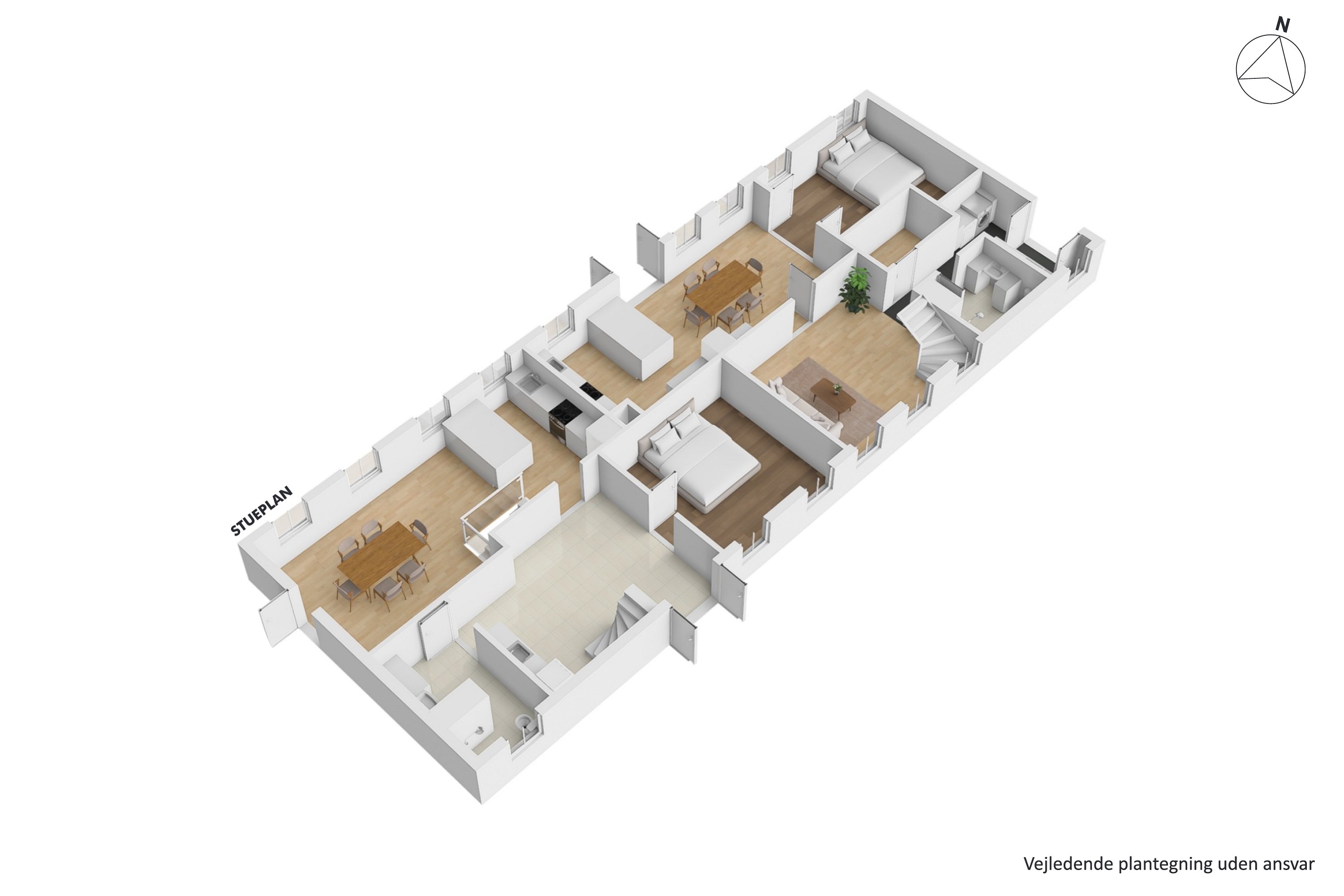 Plantegninger billede af Solkærvej 5, Tinning, 8382 Hinnerup