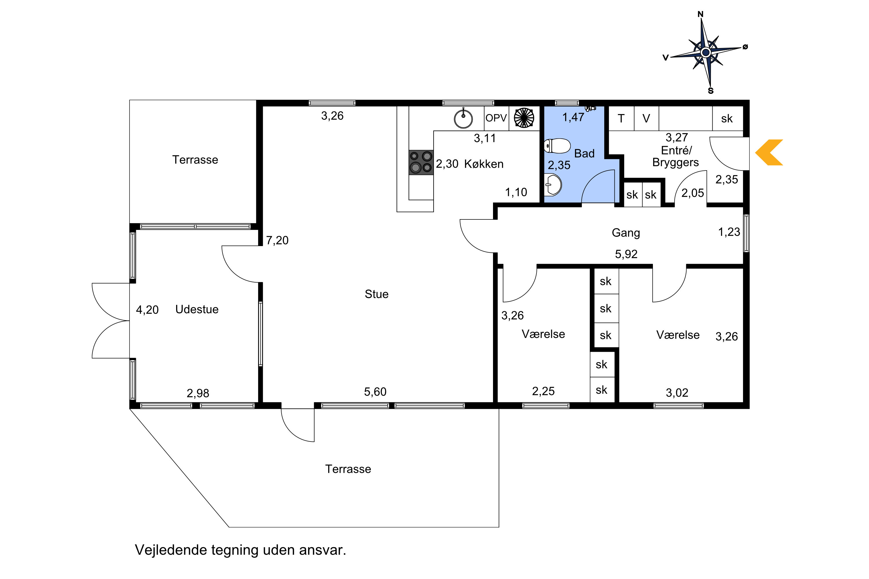 Plantegninger billede af Søndre Thorstedvej 6, Thorsted, 7700 Thisted