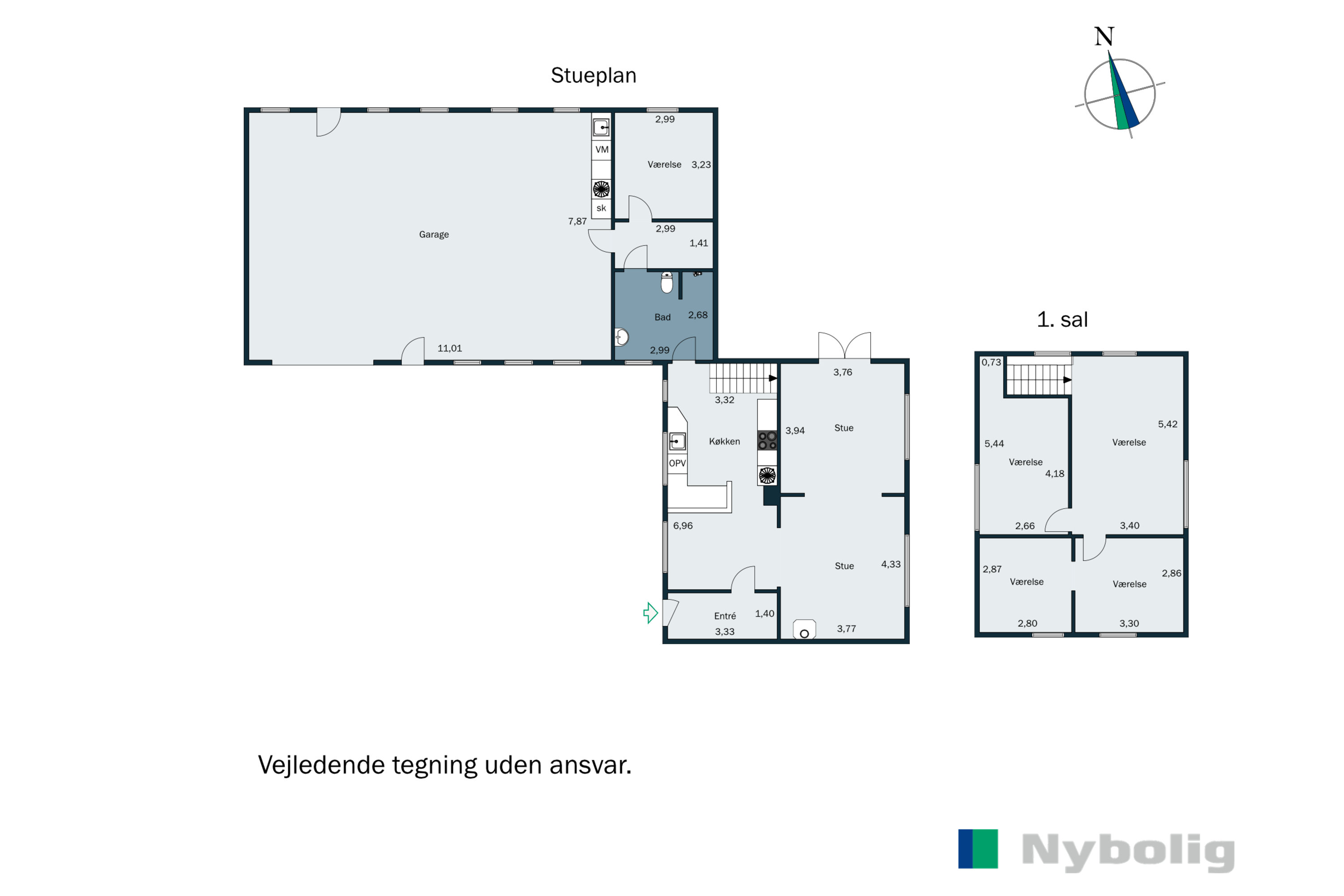 Plantegninger billede af Ringkøbingvej 285, Hindsig, 6800 Varde